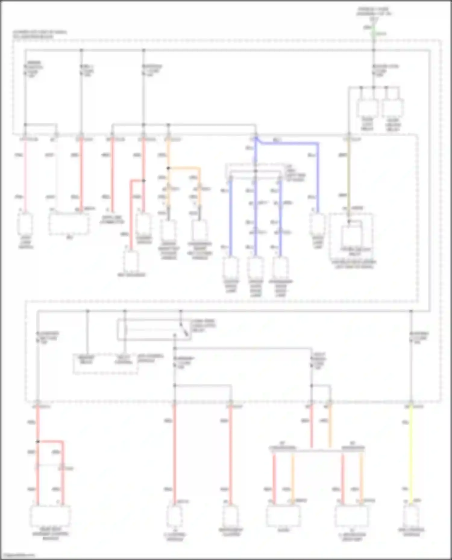 Wiring diagram t/turn unlock relay for Kia Forte III facelift (2021-2024) (2 of 5)