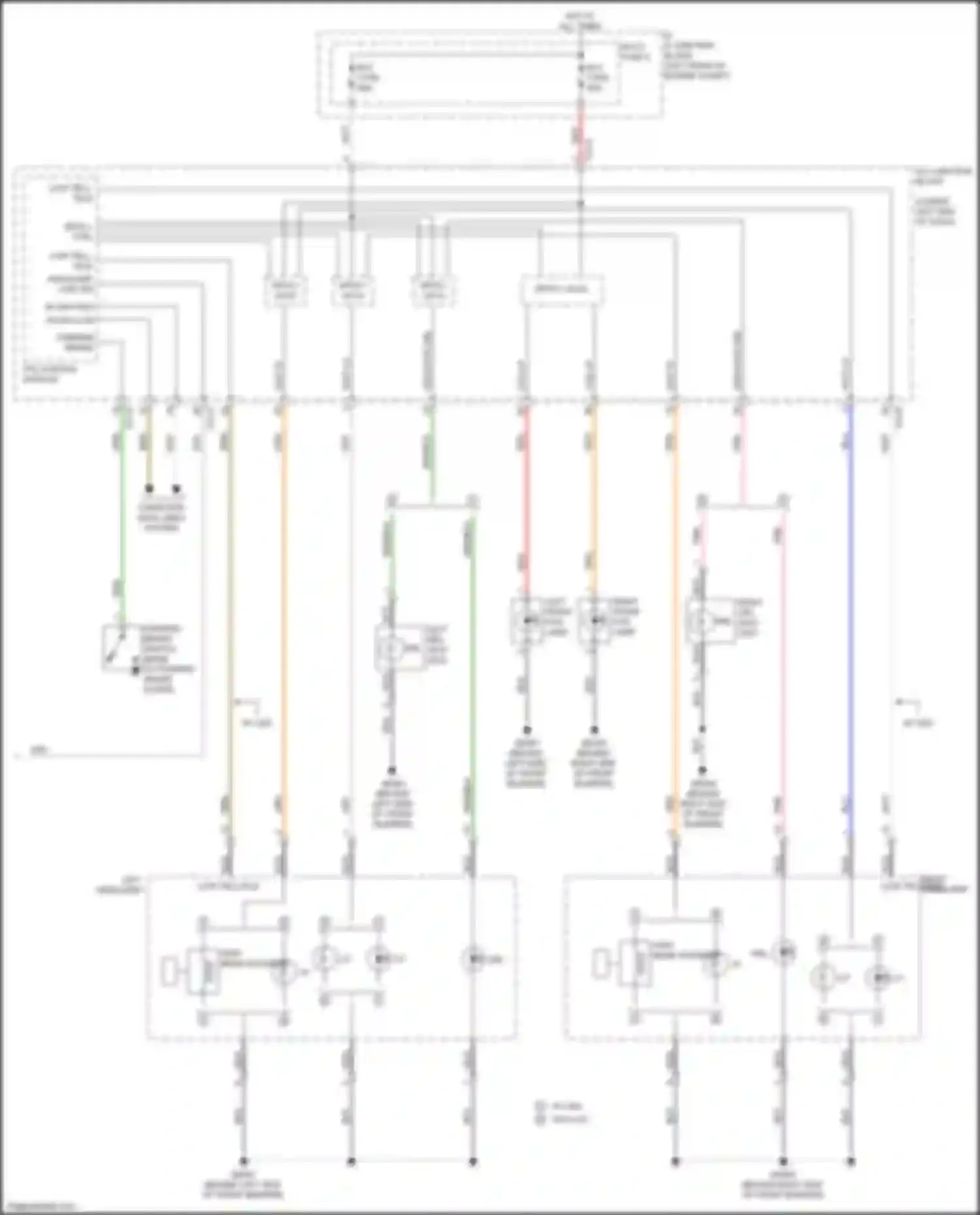 Car Wiring Diagrams for Forte Kia III (2018-2021): Headlamps circuit (2 of 2)