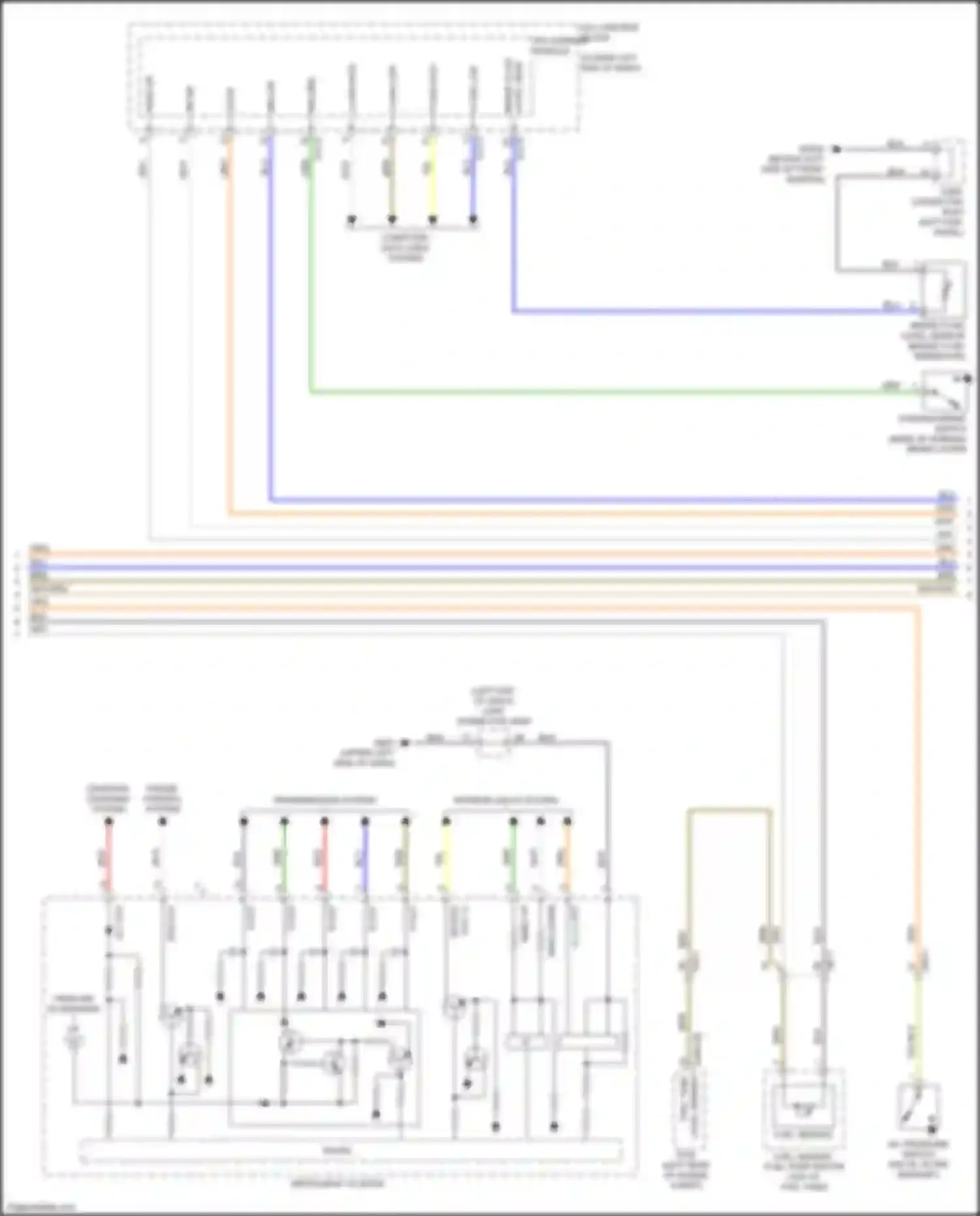 Forte Kia III (2018-2021): Instrument cluster circuit, seg lcd (2 of 3)