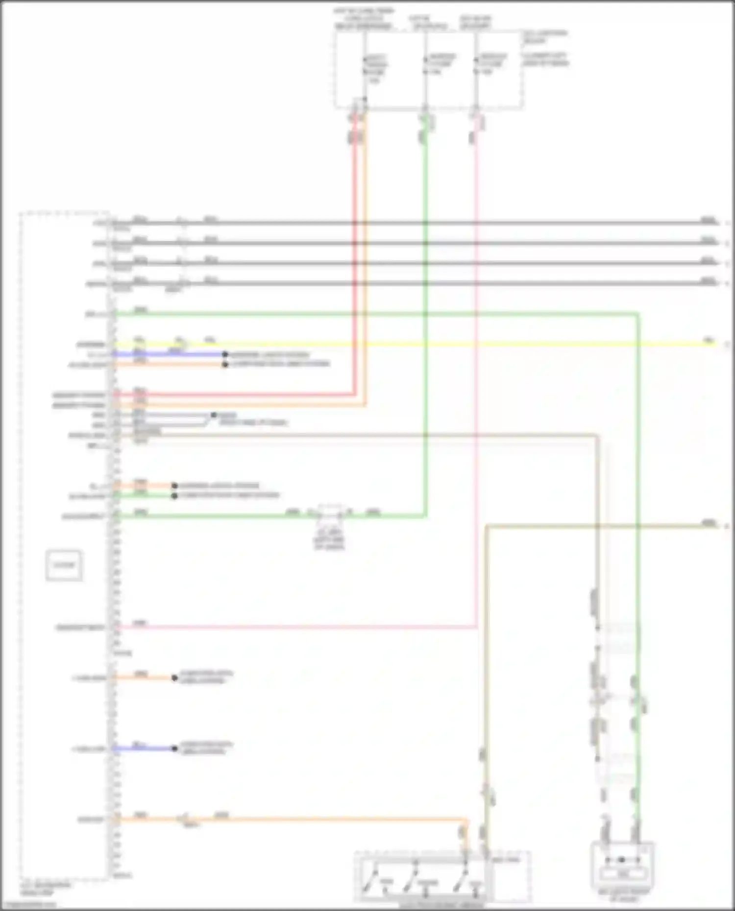 Forte Kia III (2018-2021): Navigation circuit, w/o amplifier (1 of 3)