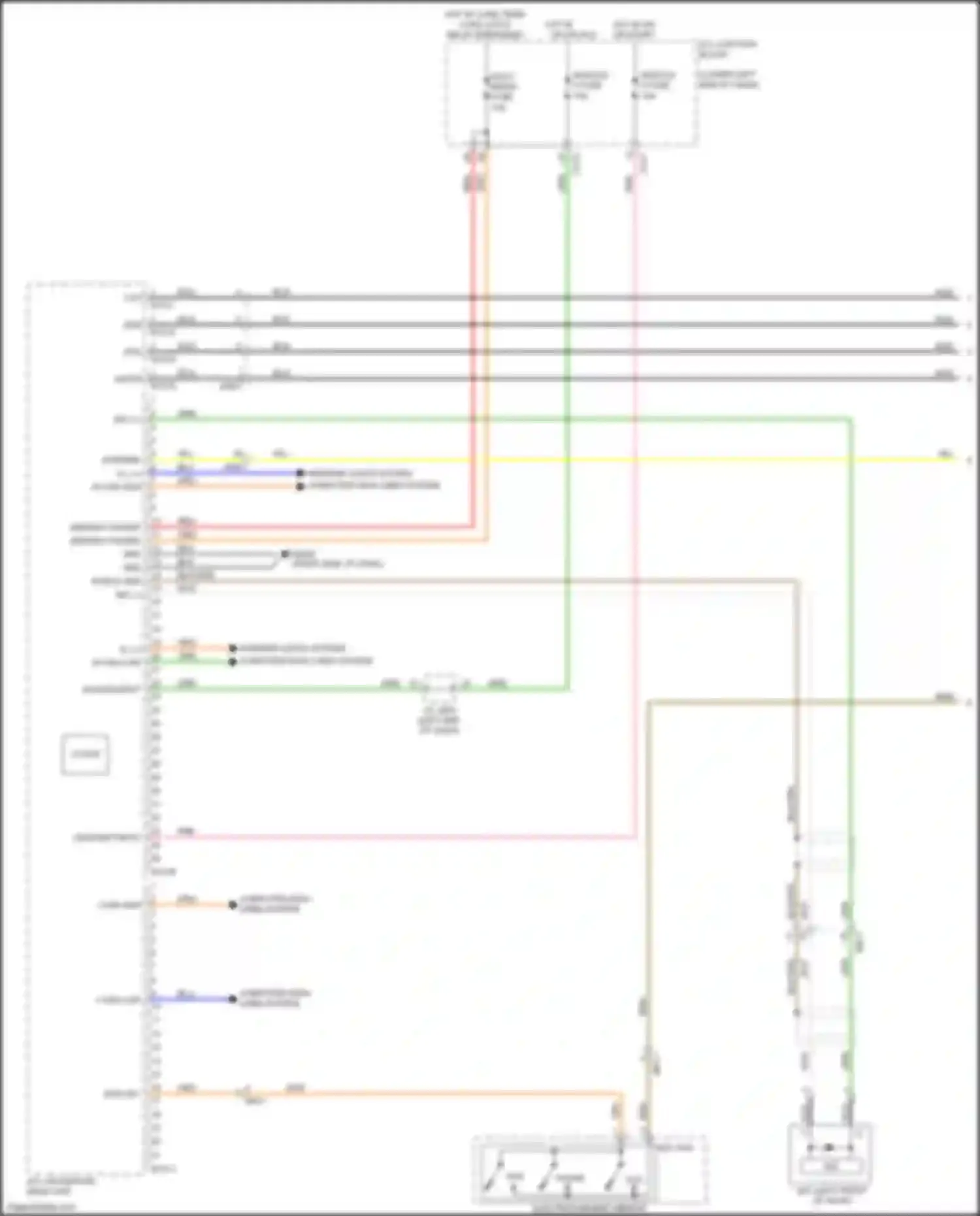 Forte Kia III (2018-2021): Radio circuit, w/ navigation w/o amplifier (1 of 3)