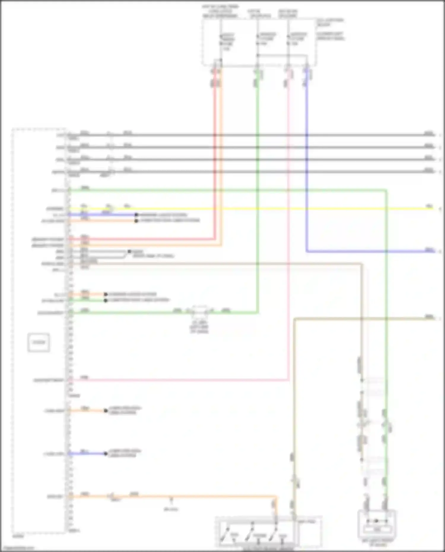 Forte Kia III (2018-2021): Radio circuit, w/o navigation w/ amplifier (1 of 4)