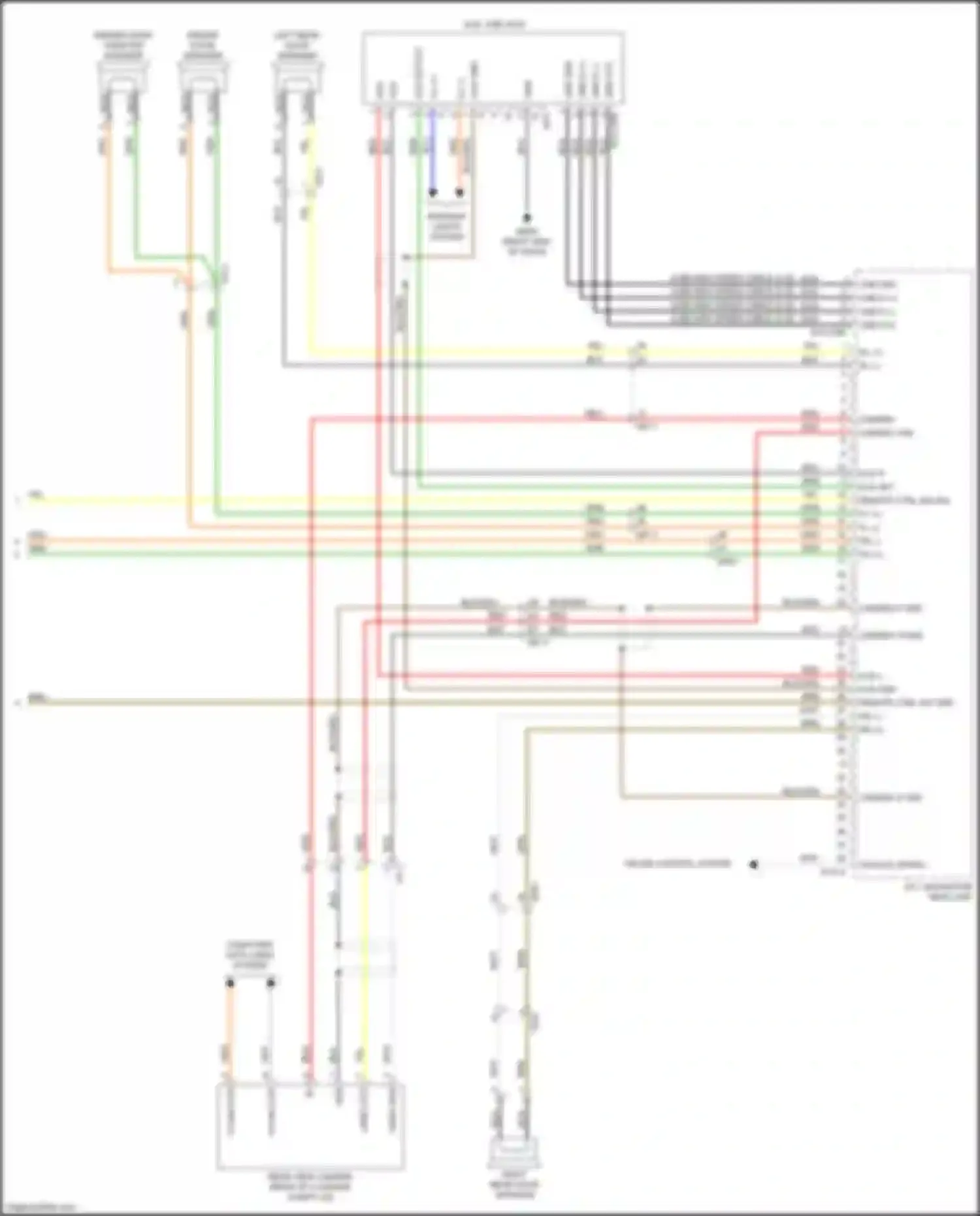 Wiring diagram camera v/gnd for Kia Forte III (2018-2021) (1 of 6)