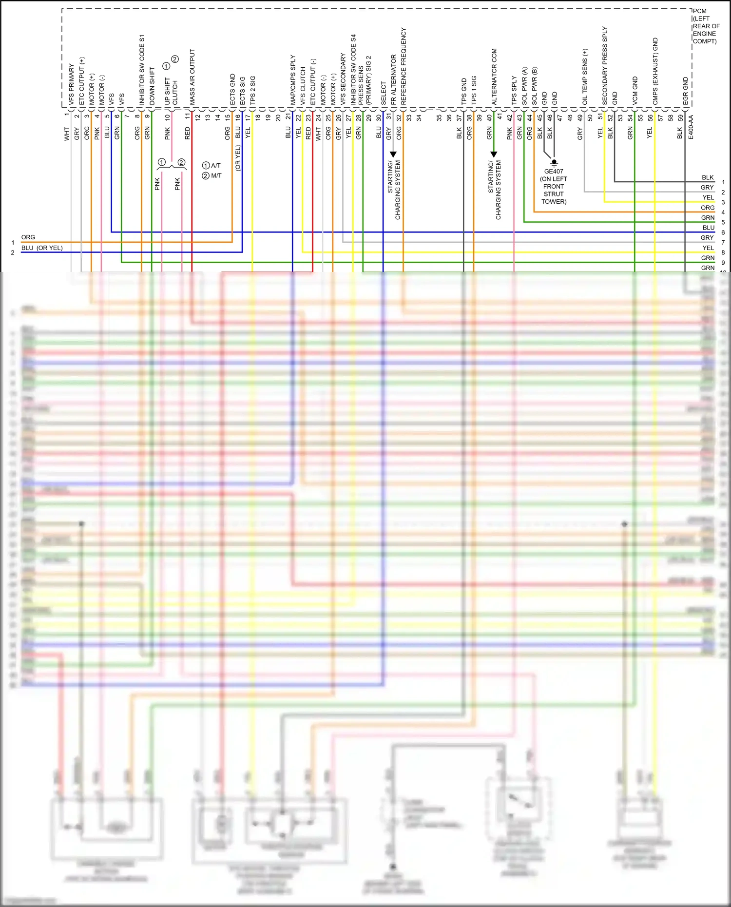 Kia Forte III (2018-2021) down shift wiring diagram  (5 of 5)