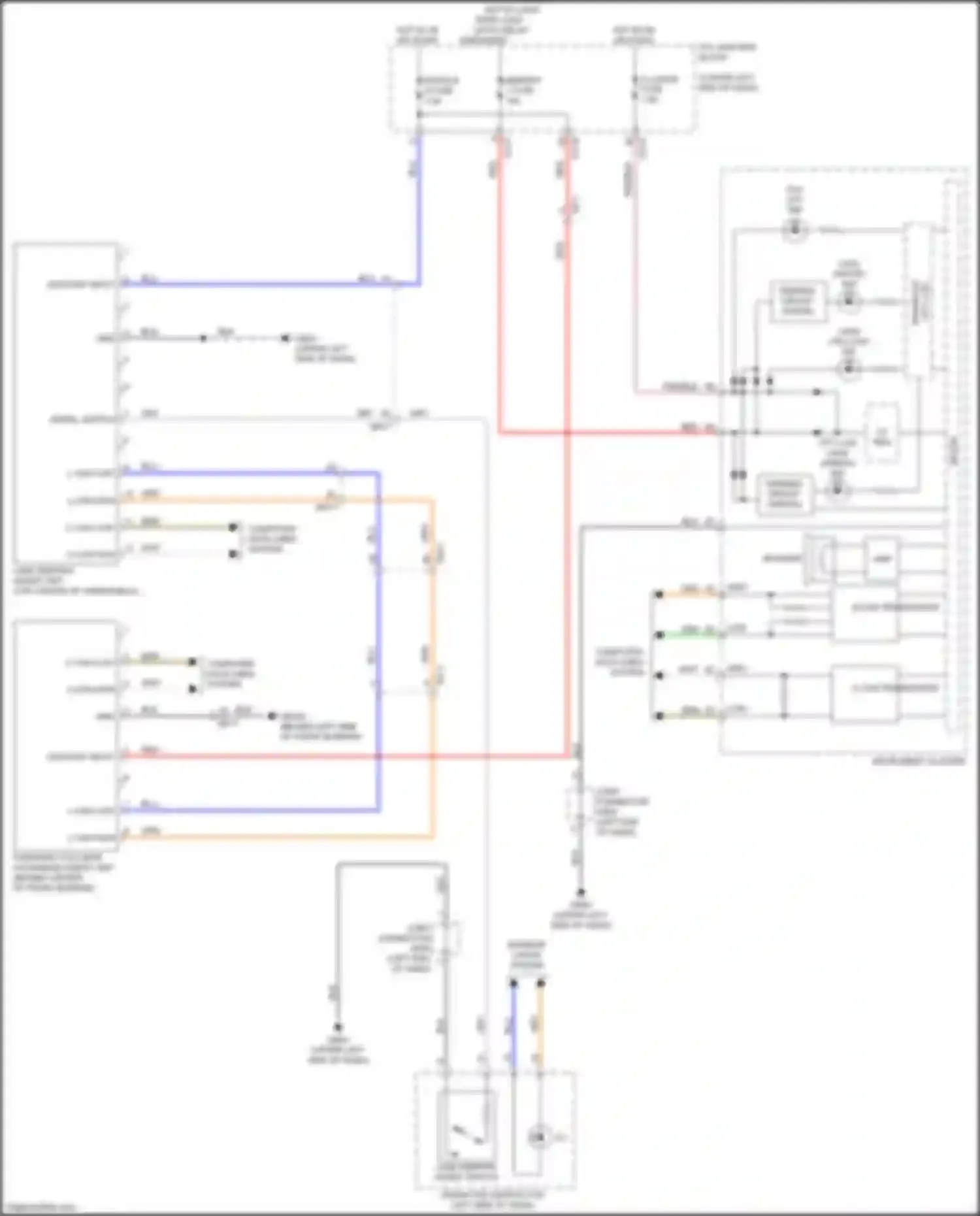 Wiring diagram forward collision avoidance assist unit for Kia Forte III (2018-2021) (3 of 4)