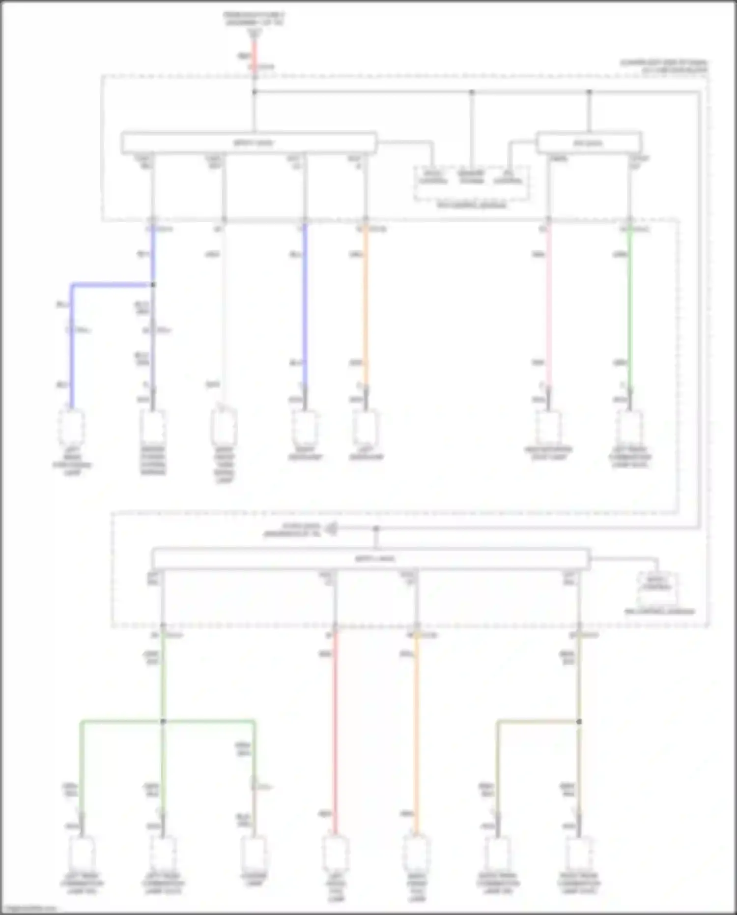 Wiring diagram h/lp hi lh for Kia Forte III (2018-2021) (3 of 3)