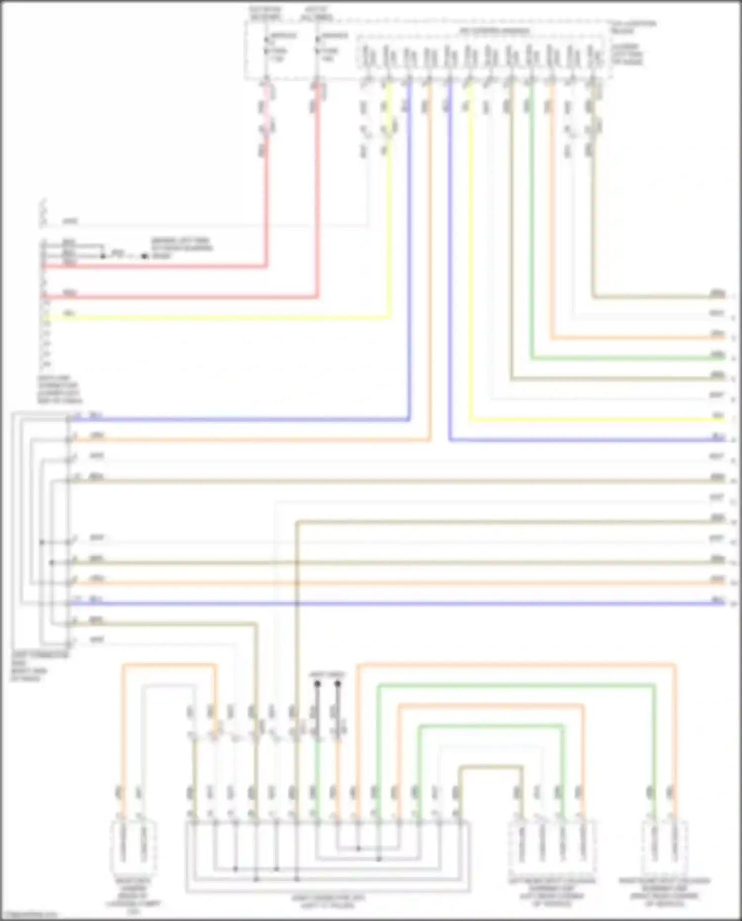 Wiring diagram left "c" pillar) for Kia Forte III (2018-2021) (1 of 1)