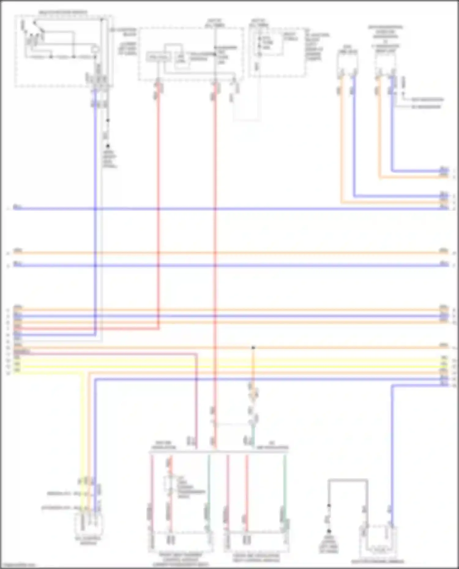 Wiring diagram manual a/c for Kia Forte III (2018-2021) (2 of 2)
