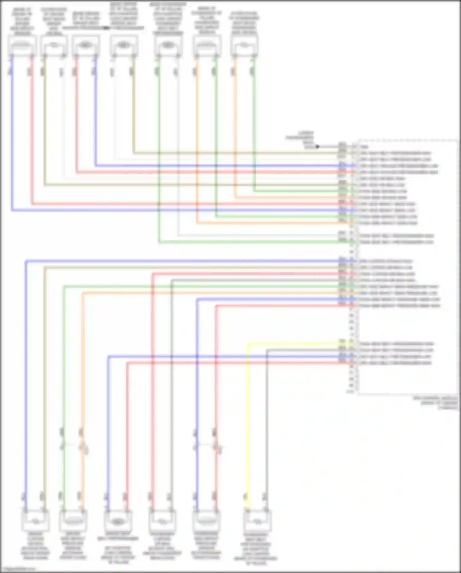 Wiring diagram pass side impact sens low for Kia Forte III (2018-2021) (1 of 1)