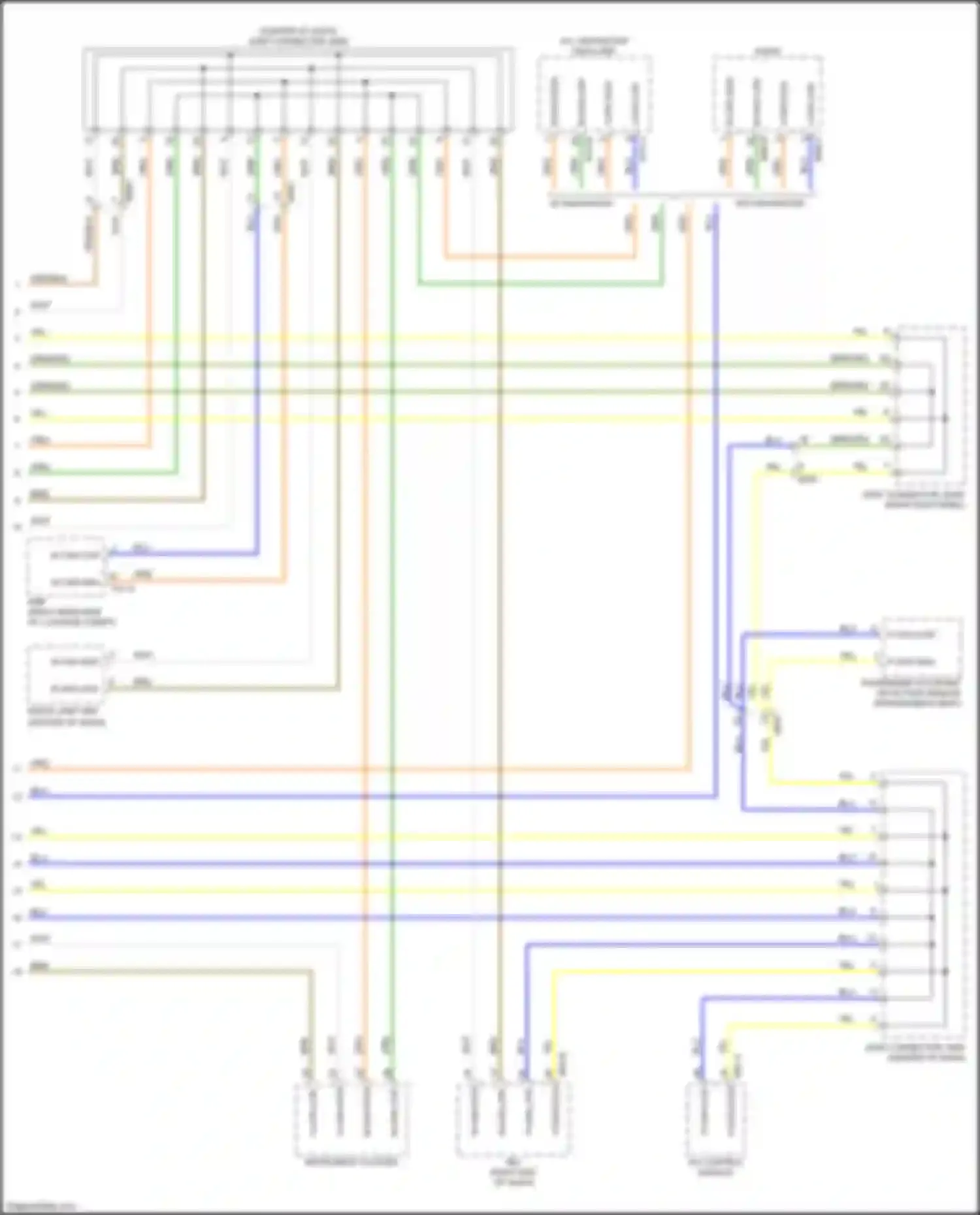 Wiring diagram passenger occupant detection sensor for Kia Forte III (2018-2021) (1 of 4)