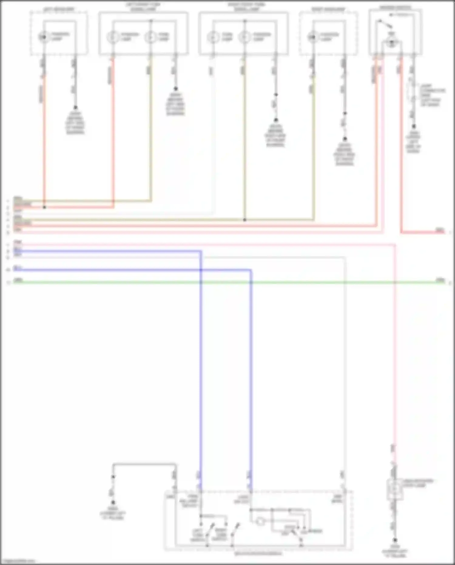 Wiring diagram right headlamp for Kia Forte III (2018-2021) (2 of 6)