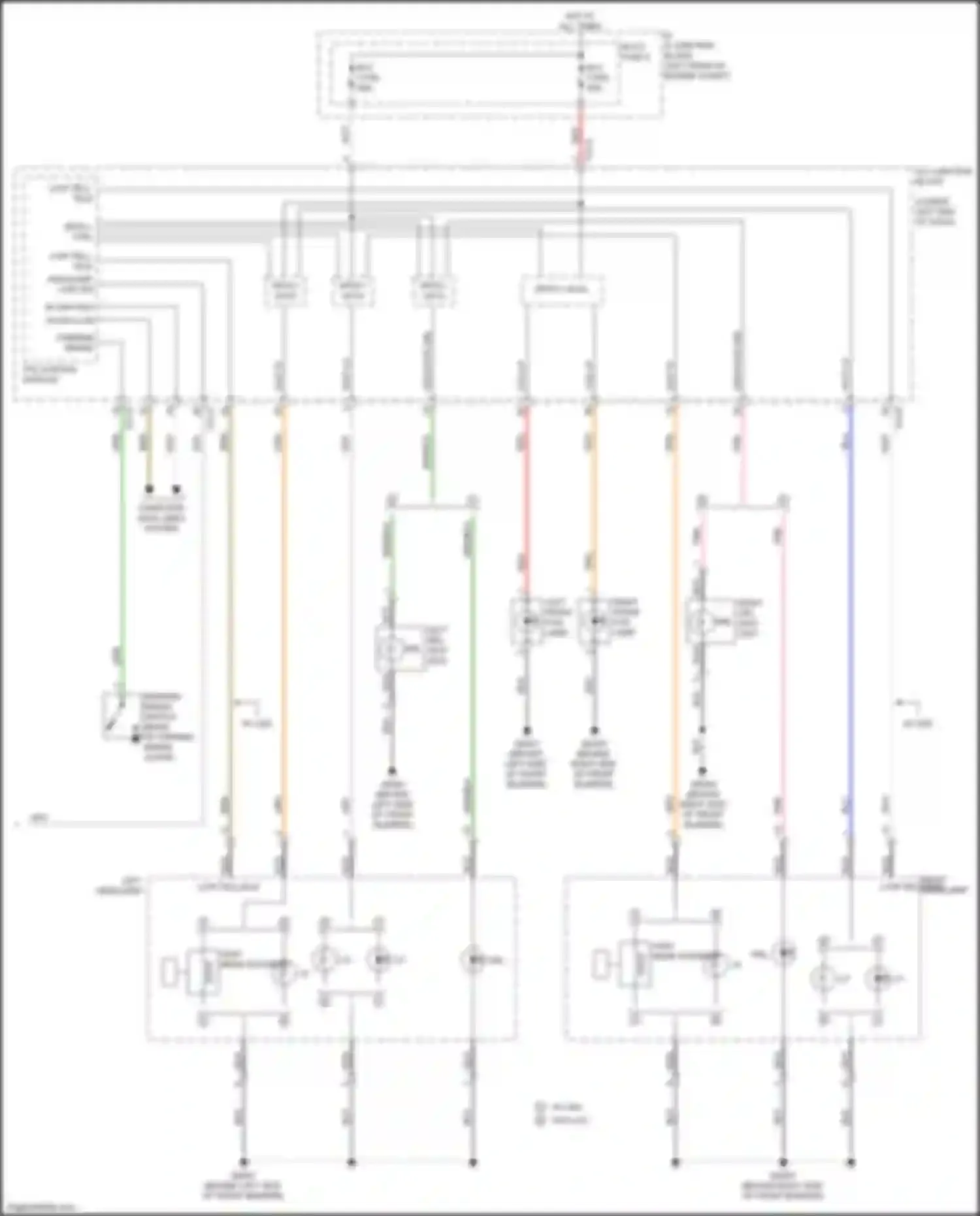 Wiring diagram right headlamp for Kia Forte III (2018-2021) (1 of 6)