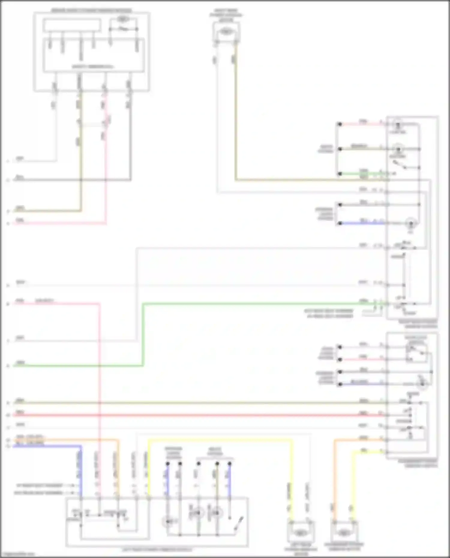 Wiring diagram seats system for Kia Forte III (2018-2021) (3 of 3)