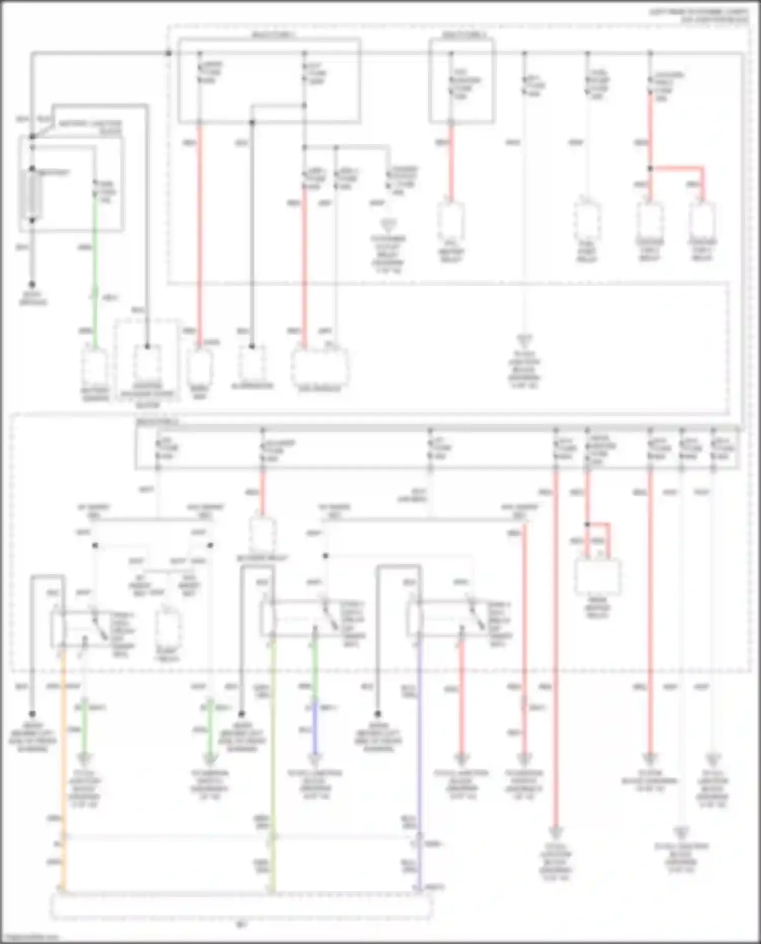 Wiring diagram start 1 relay for Kia Forte III (2018-2021) (1 of 2)