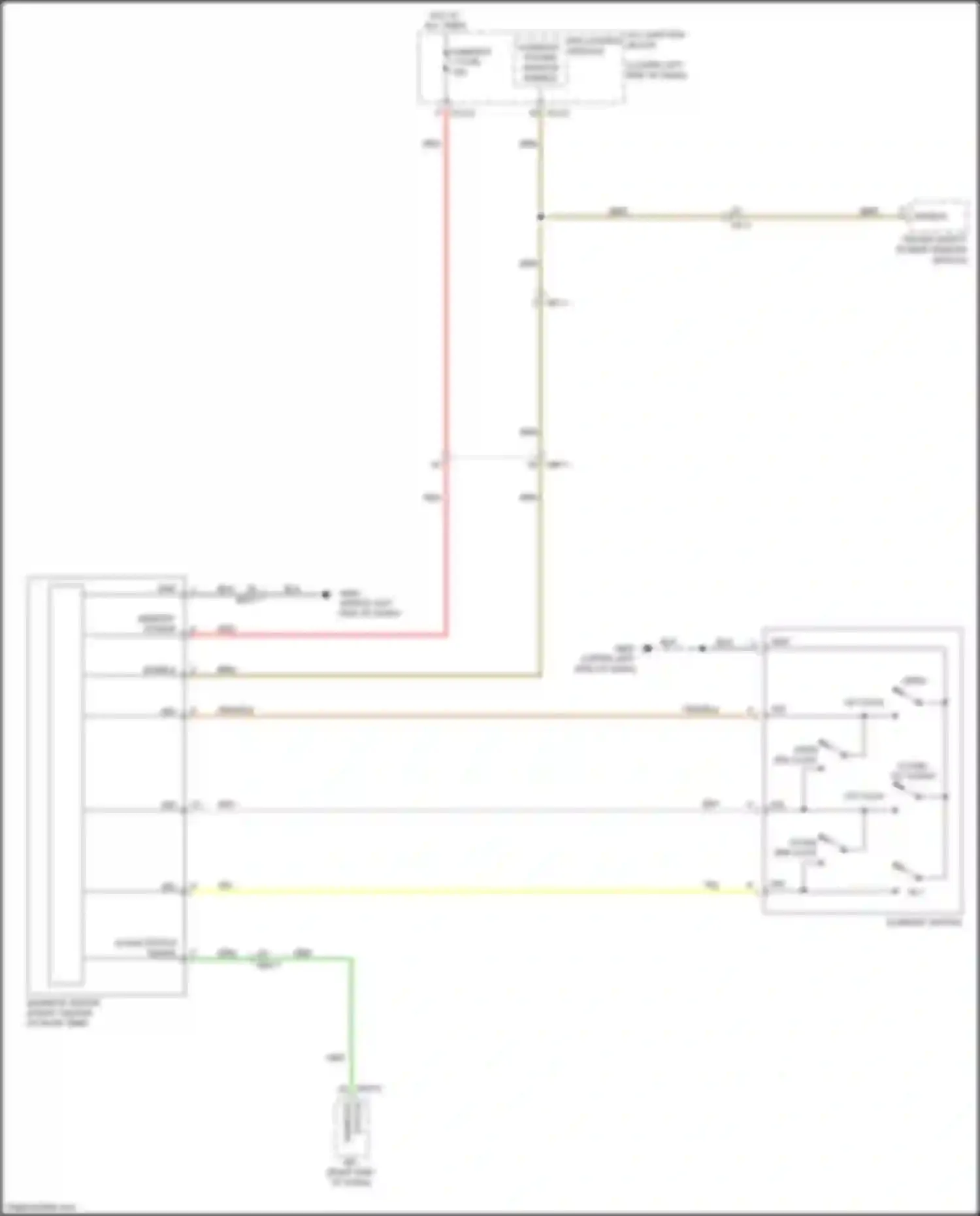 Wiring diagram sunroof/ power window enable for Kia Forte III (2018-2021) (1 of 1)