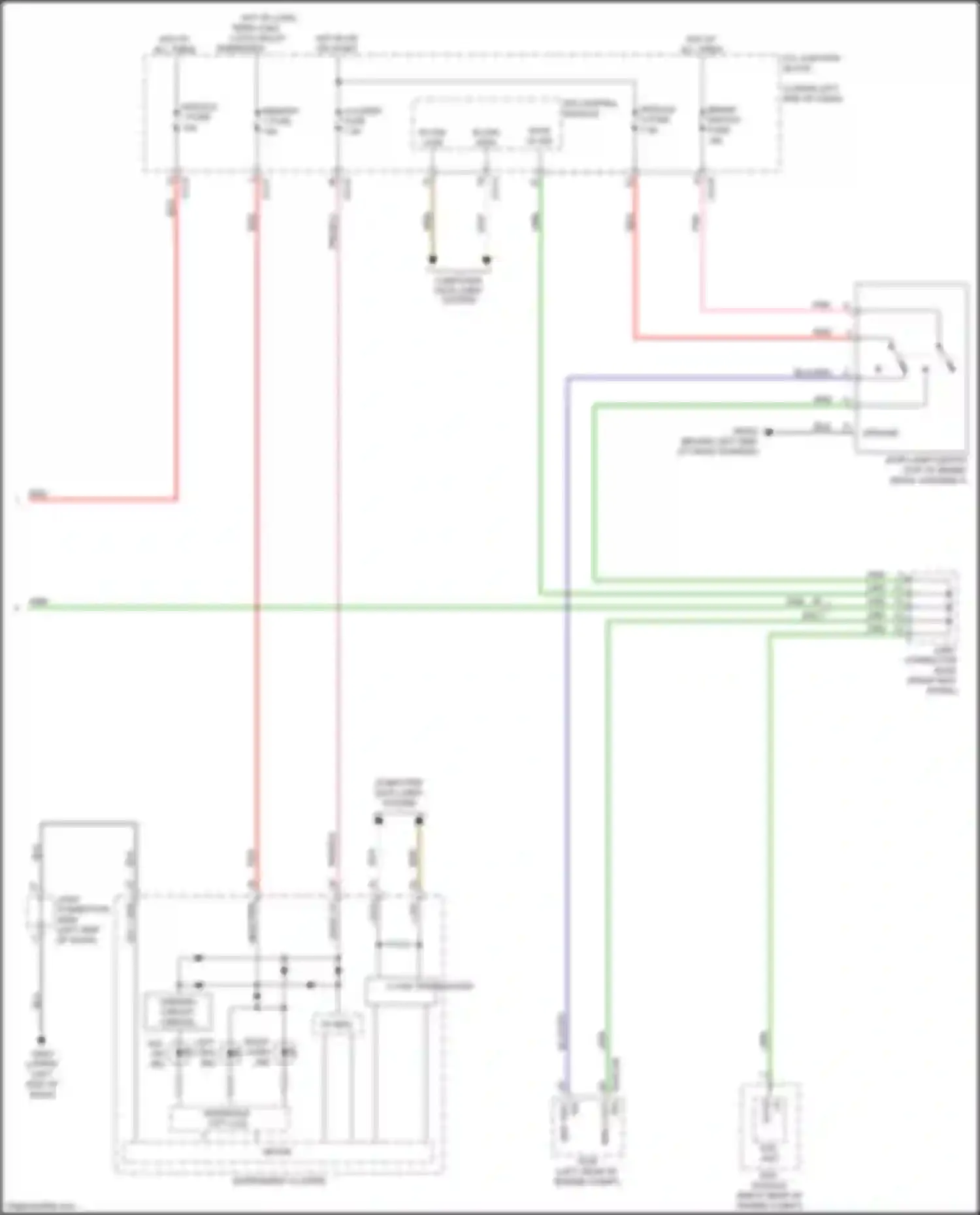 Wiring diagram tail on ind for Kia Forte III (2018-2021) (2 of 5)