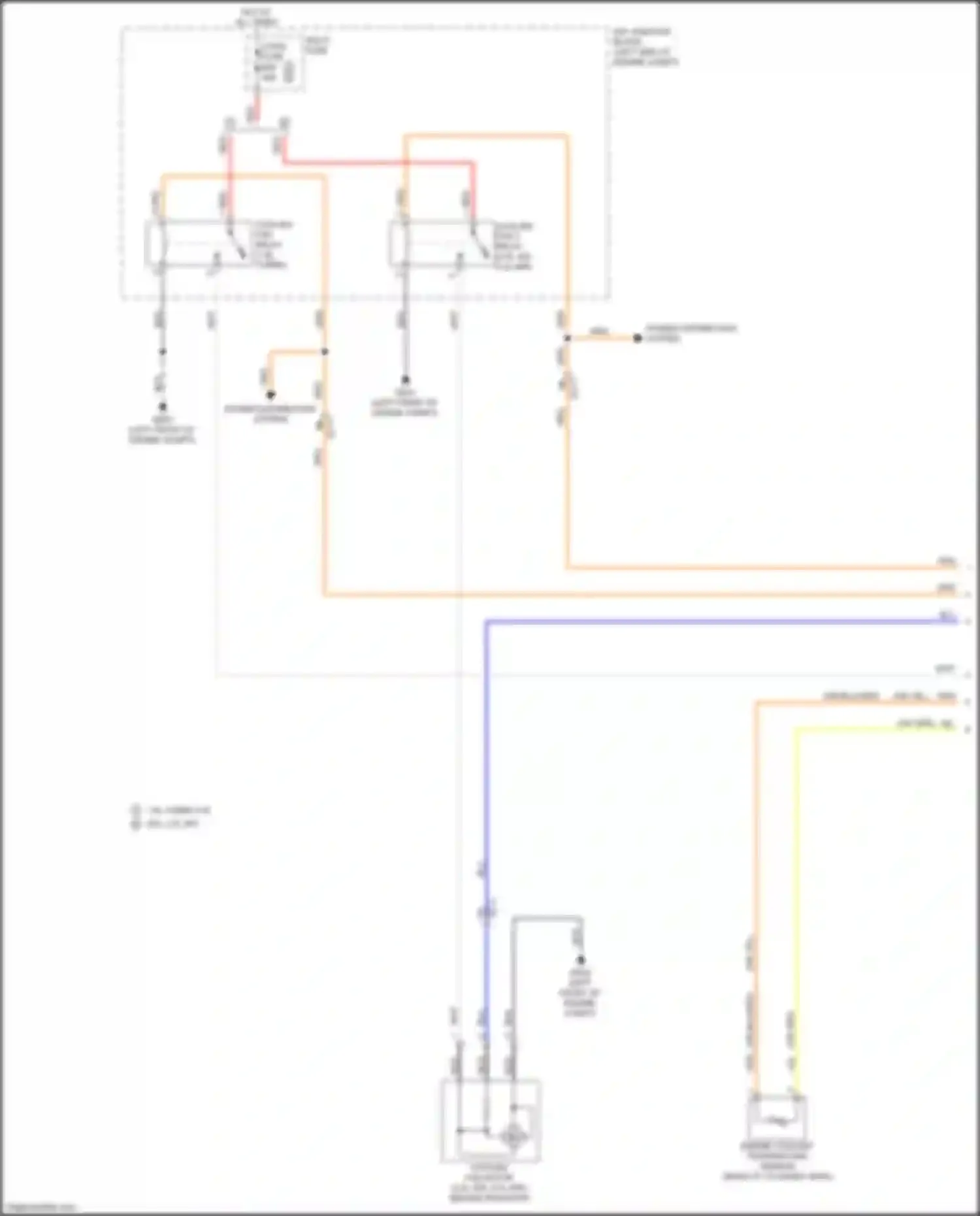 K3 Kia I facelift (2015-2018): Cooling fan circuit (1 of 2)