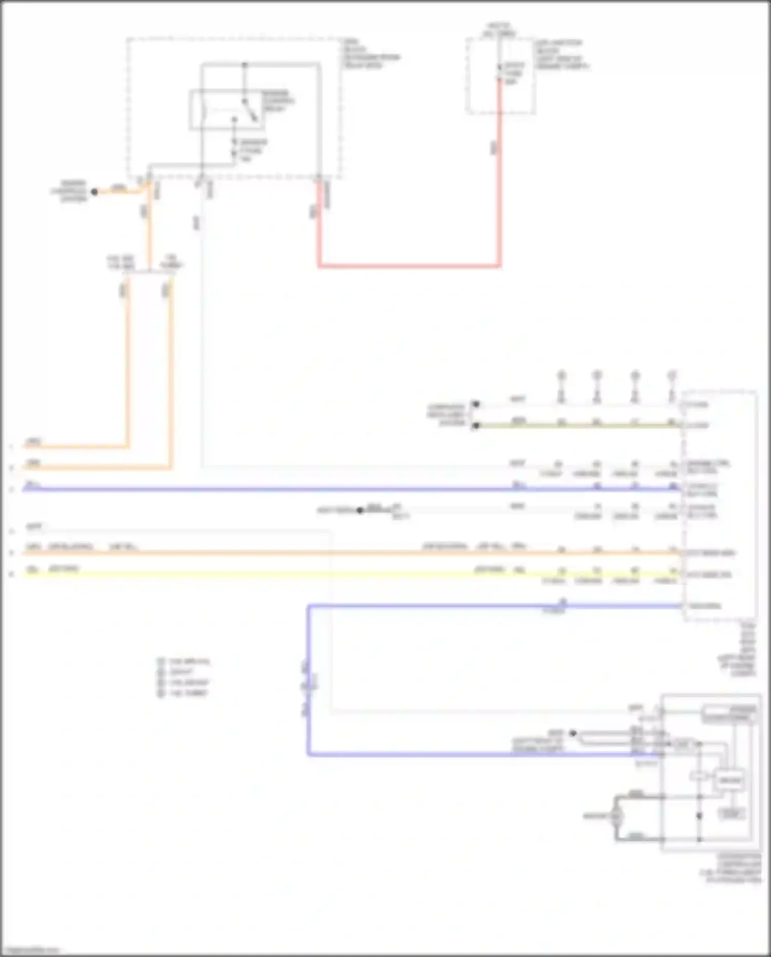 K3 Kia I facelift (2015-2018): Cooling fan circuit (2 of 2)