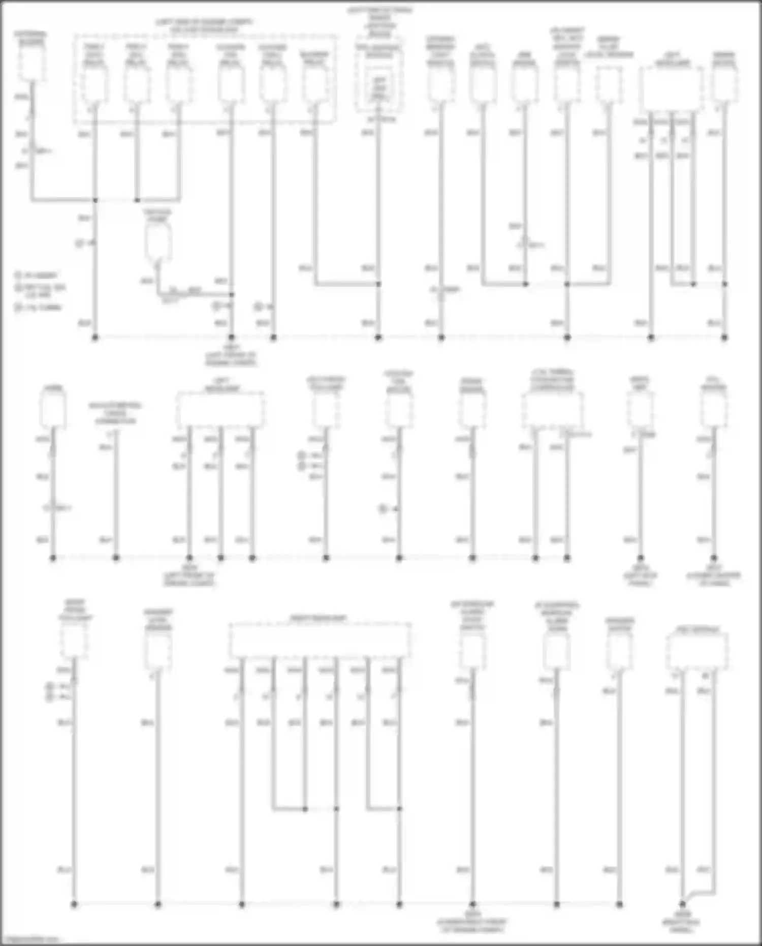 K3 Kia I facelift (2015-2018): Ground distribution circuit (5 of 6)
