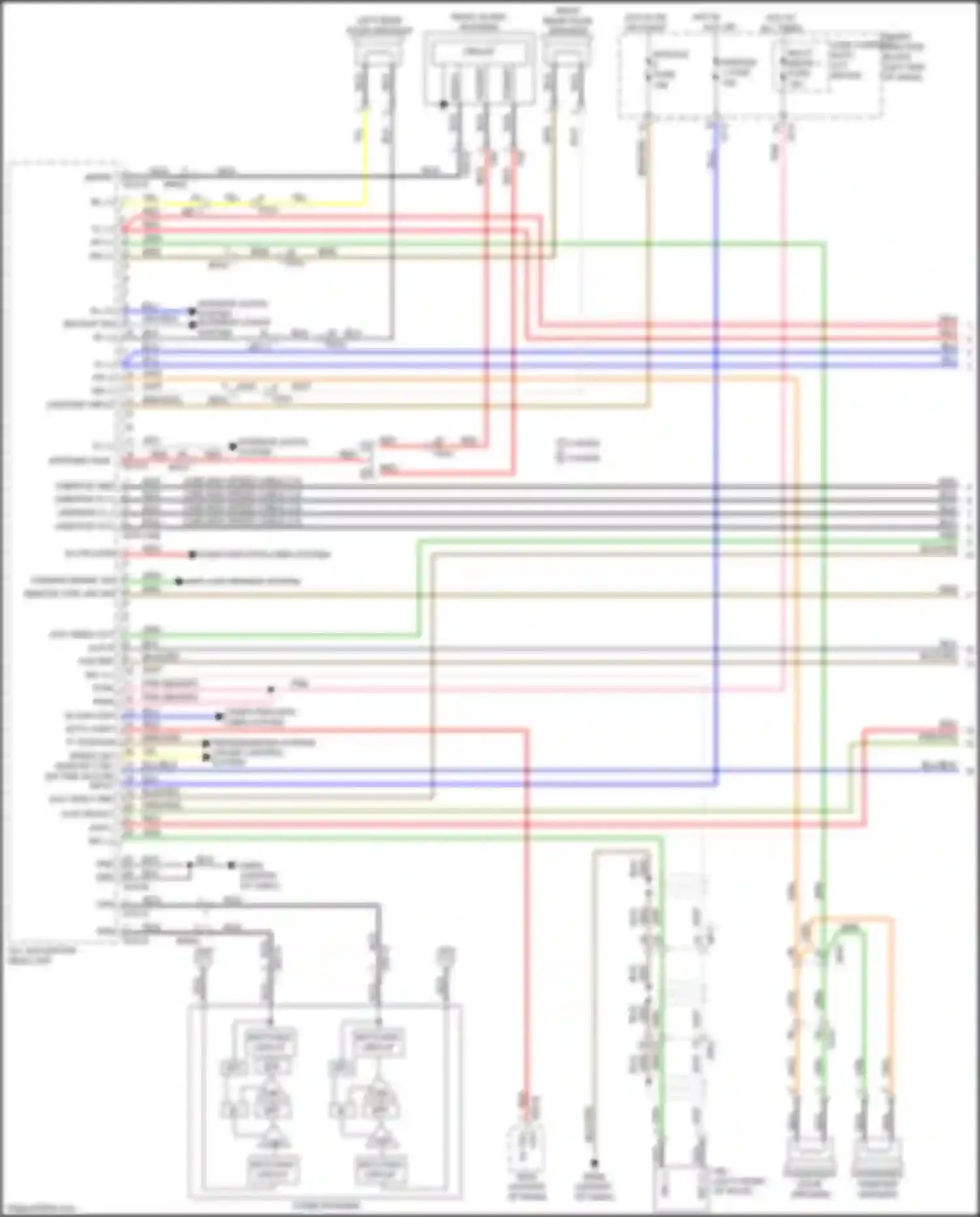 K3 Kia I facelift (2015-2018): Radio circuit, w/ navigation (1 of 2)