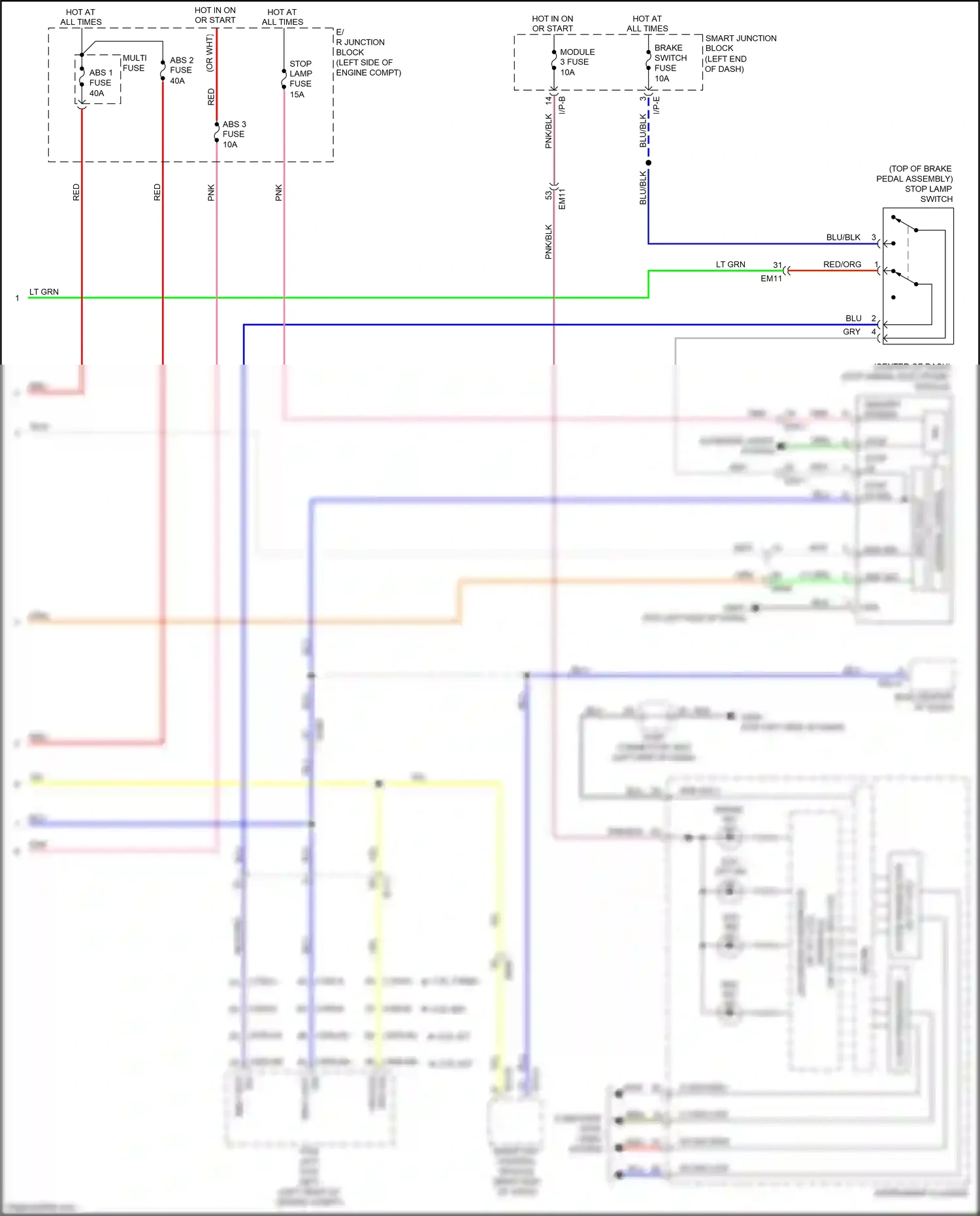 Wiring diagram abs ind. for Kia K3 I facelift (2015-2018) (1 of 2)