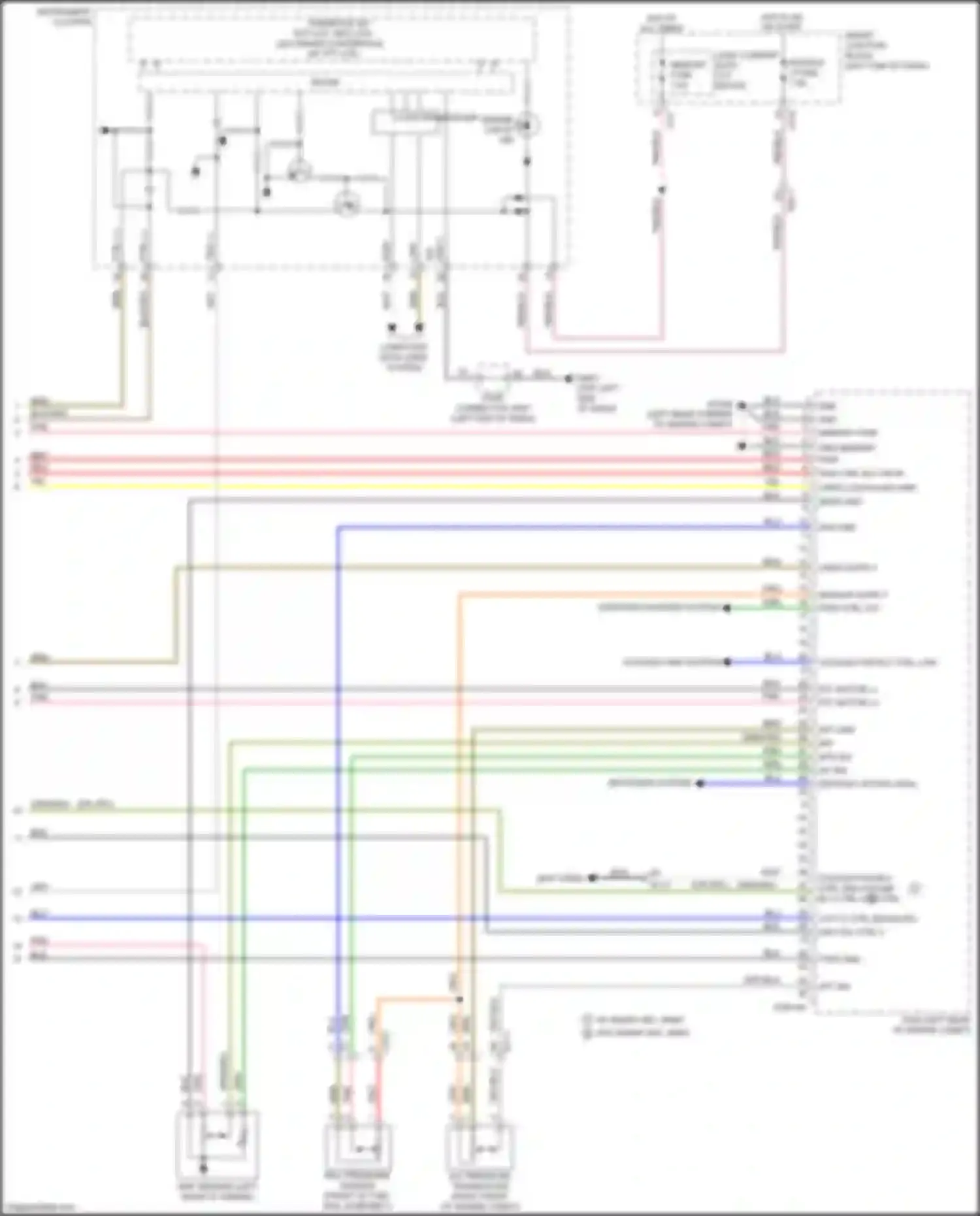 Wiring diagram a/c pressure transducer for Kia K3 I facelift (2015-2018) (3 of 4)