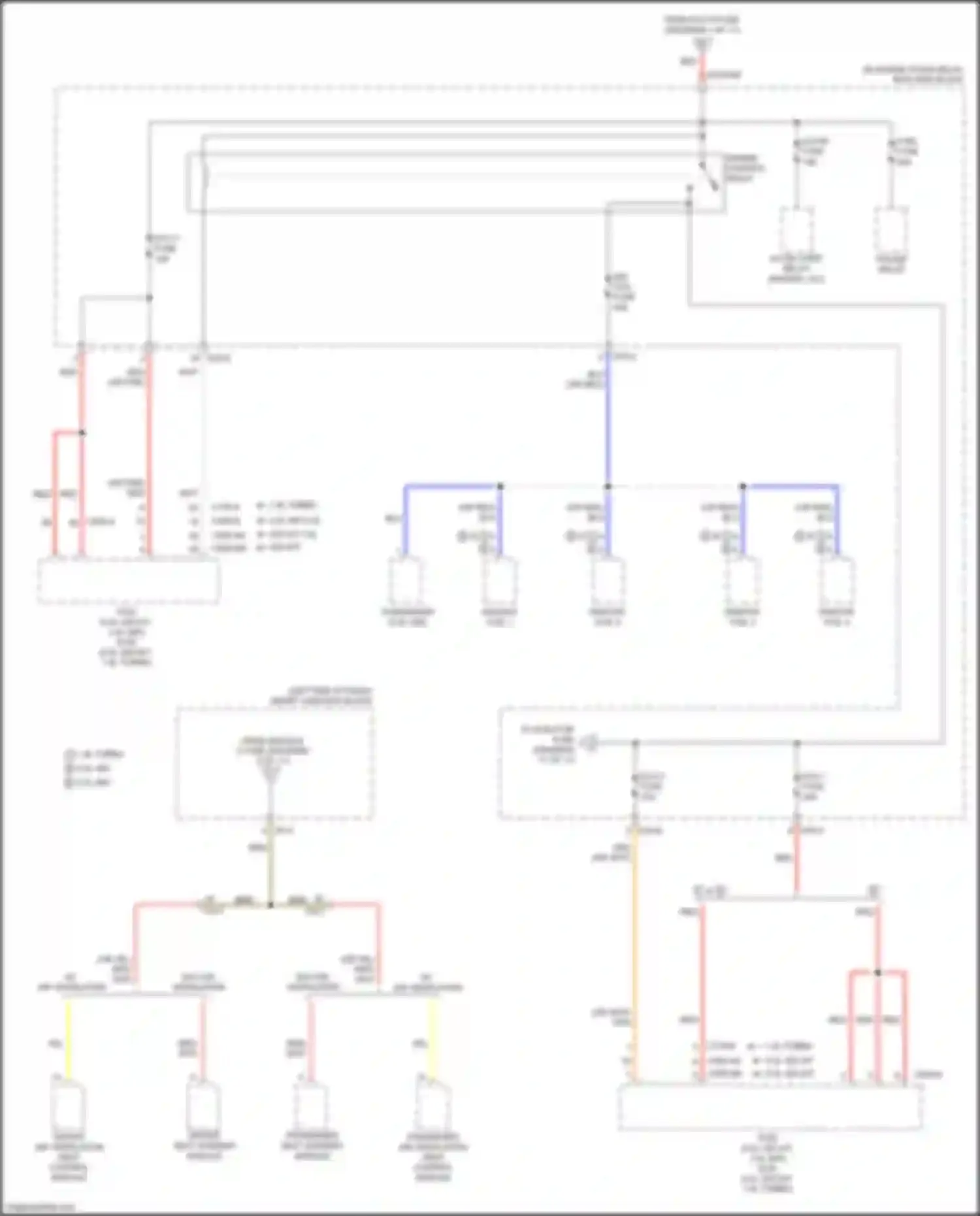 Wiring diagram a/con fuse for Kia K3 I facelift (2015-2018) (5 of 6)