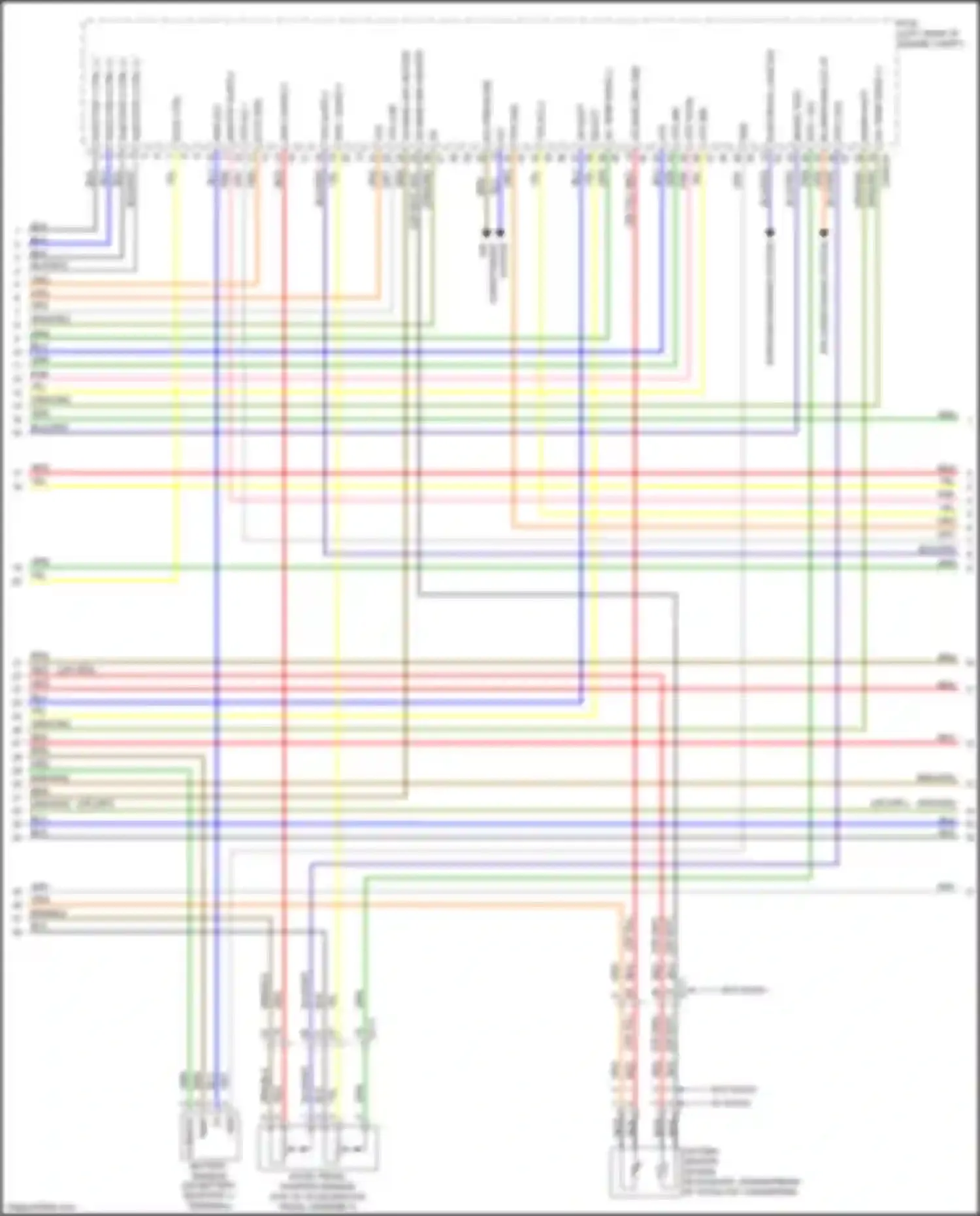 Wiring diagram blk/wht for Kia K3 I facelift (2015-2018) (8 of 8)