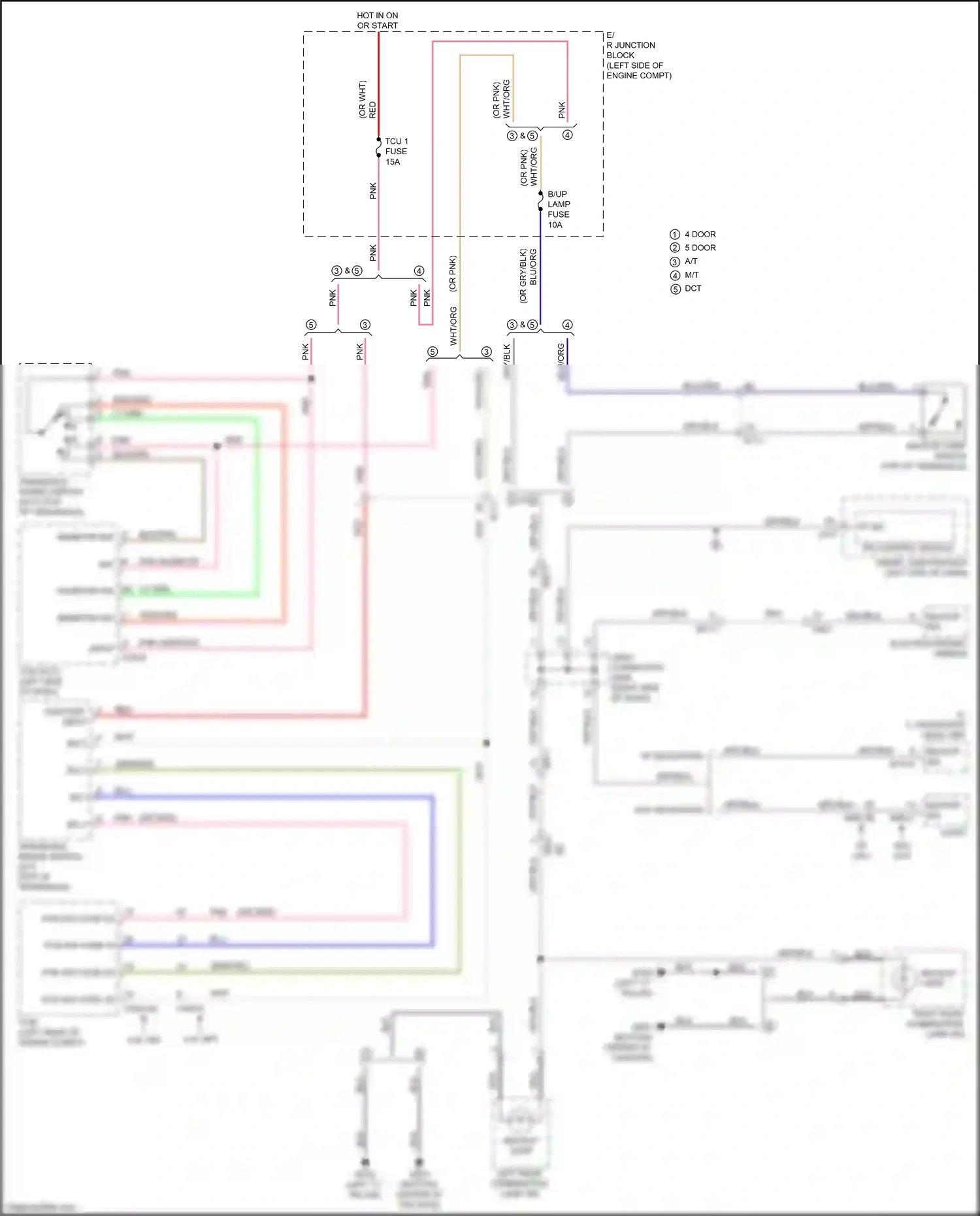 Wiring diagram blu for Kia K3 I facelift (2015-2018) (1 of 109)
