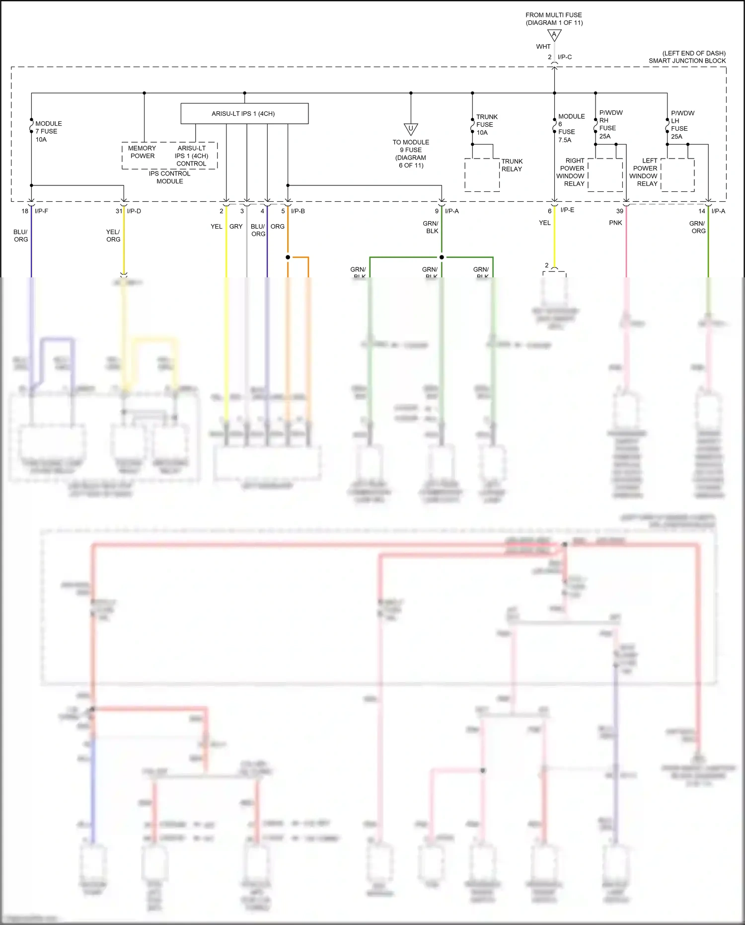 Wiring diagram blu for Kia K3 I facelift (2015-2018) (55 of 109)