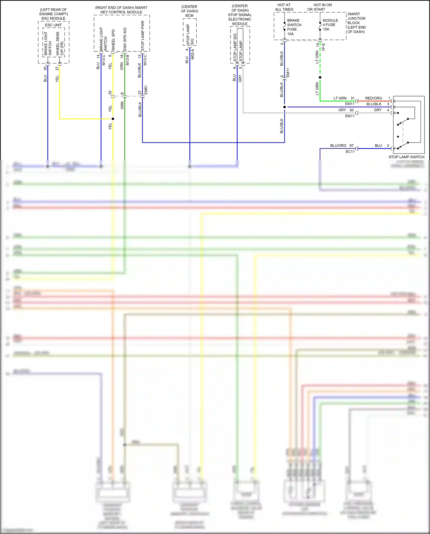Wiring diagram blu for Kia K3 I facelift (2015-2018) (97 of 109)