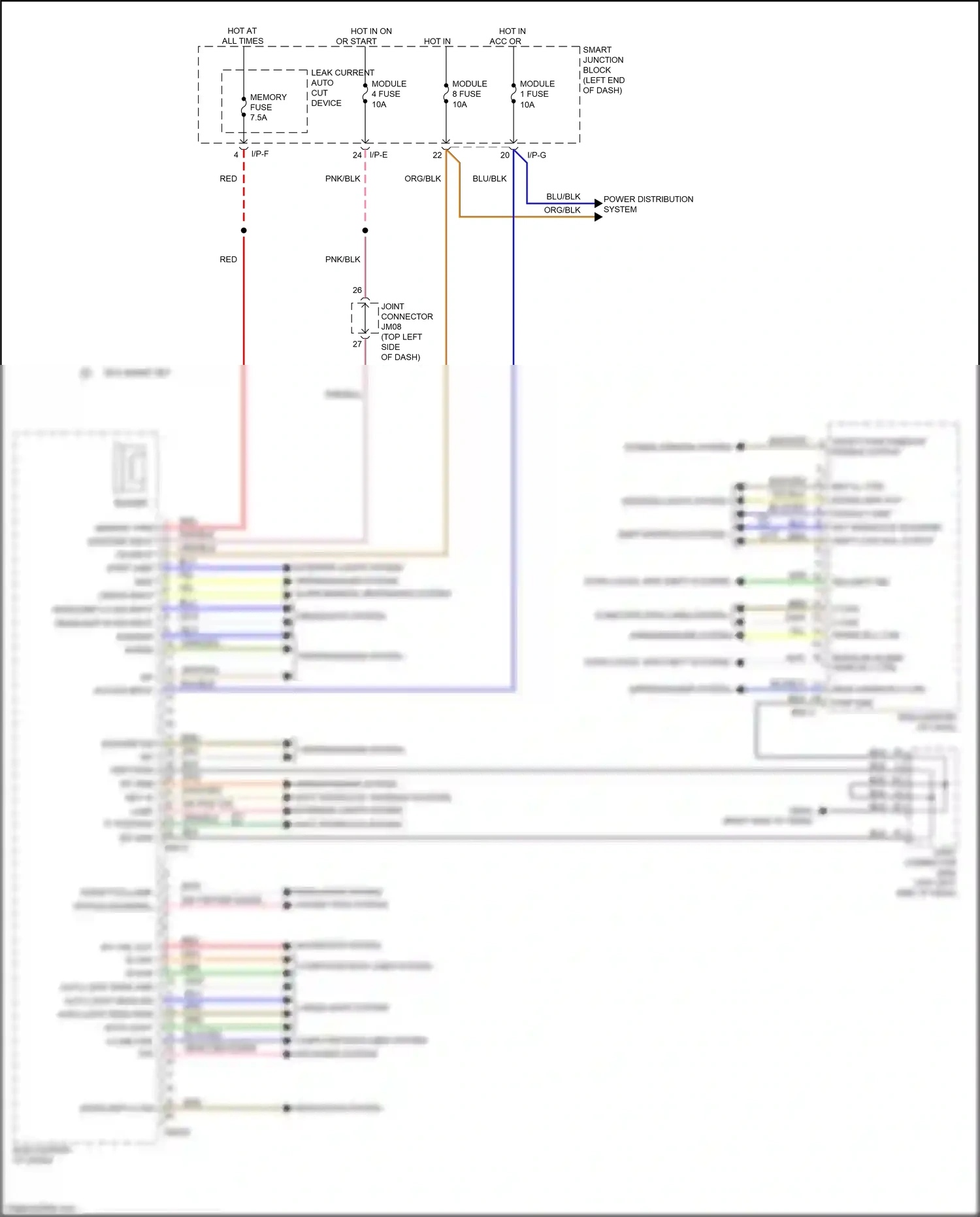 Wiring diagram blu for Kia K3 I facelift (2015-2018) (11 of 109)