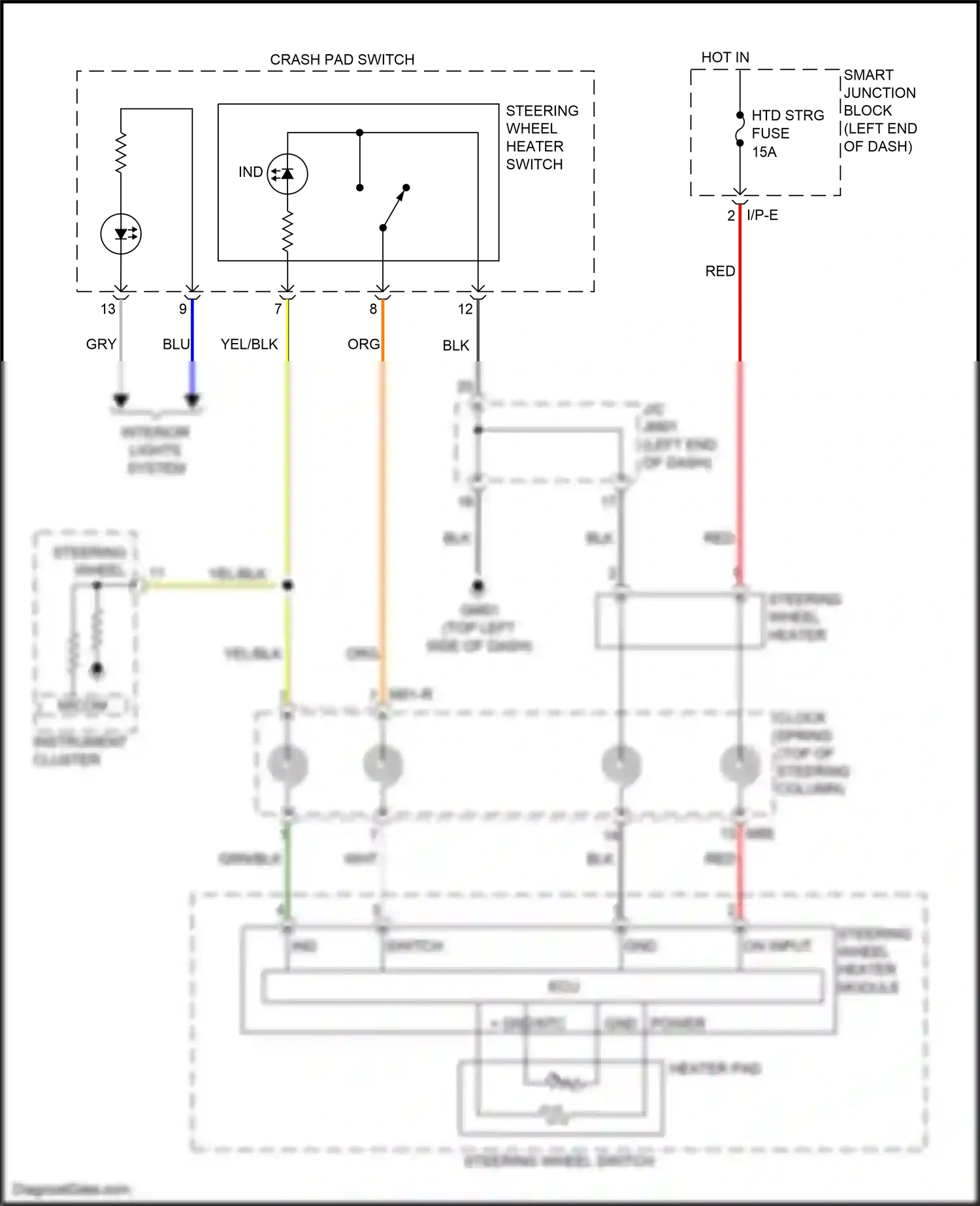 Wiring diagram blu for Kia K3 I facelift (2015-2018) (87 of 109)
