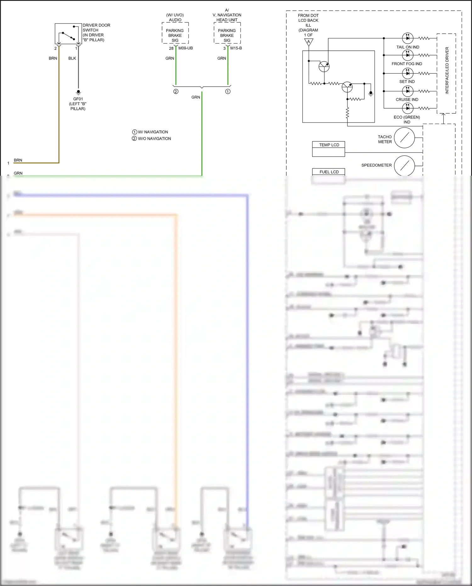 Wiring diagram blu for Kia K3 I facelift (2015-2018) (70 of 109)