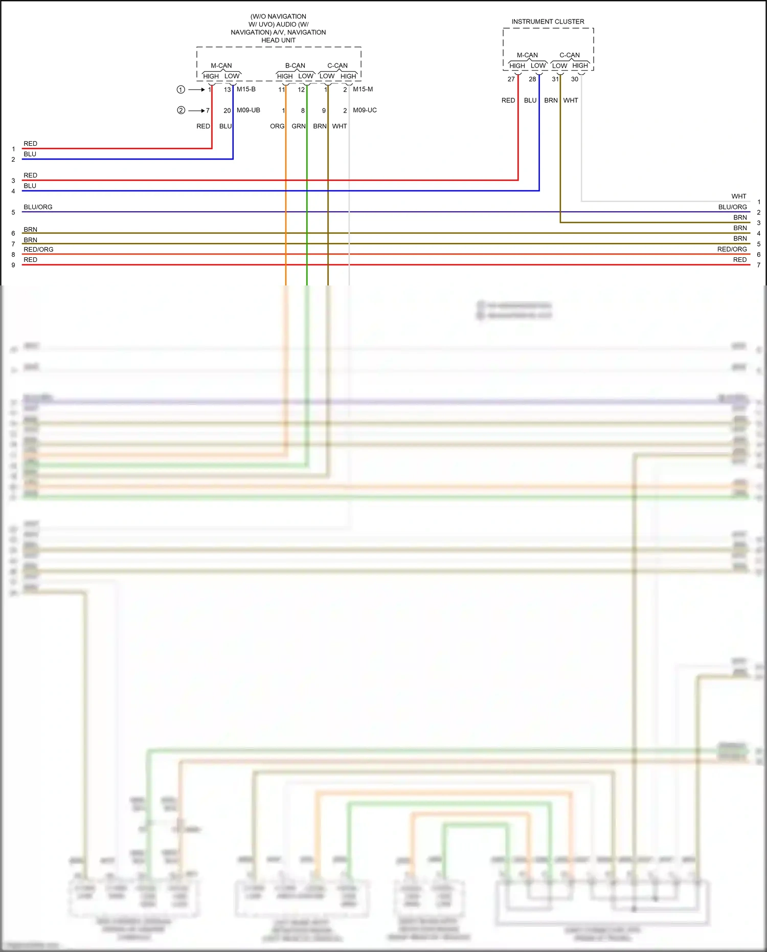 Wiring diagram blu for Kia K3 I facelift (2015-2018) (12 of 109)