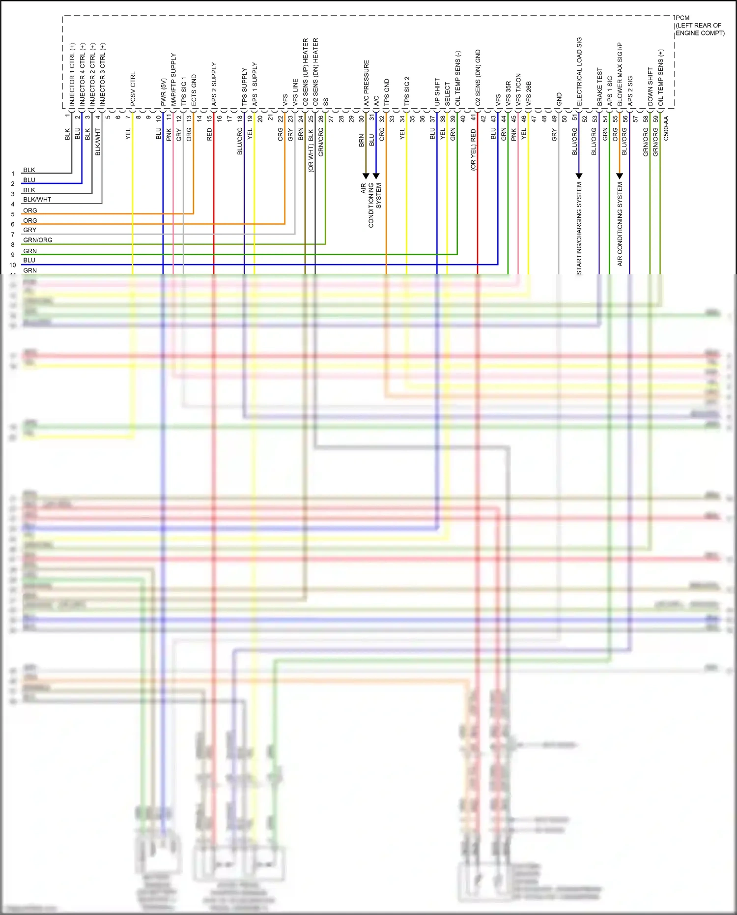 Wiring diagram blu for Kia K3 I facelift (2015-2018) (98 of 109)