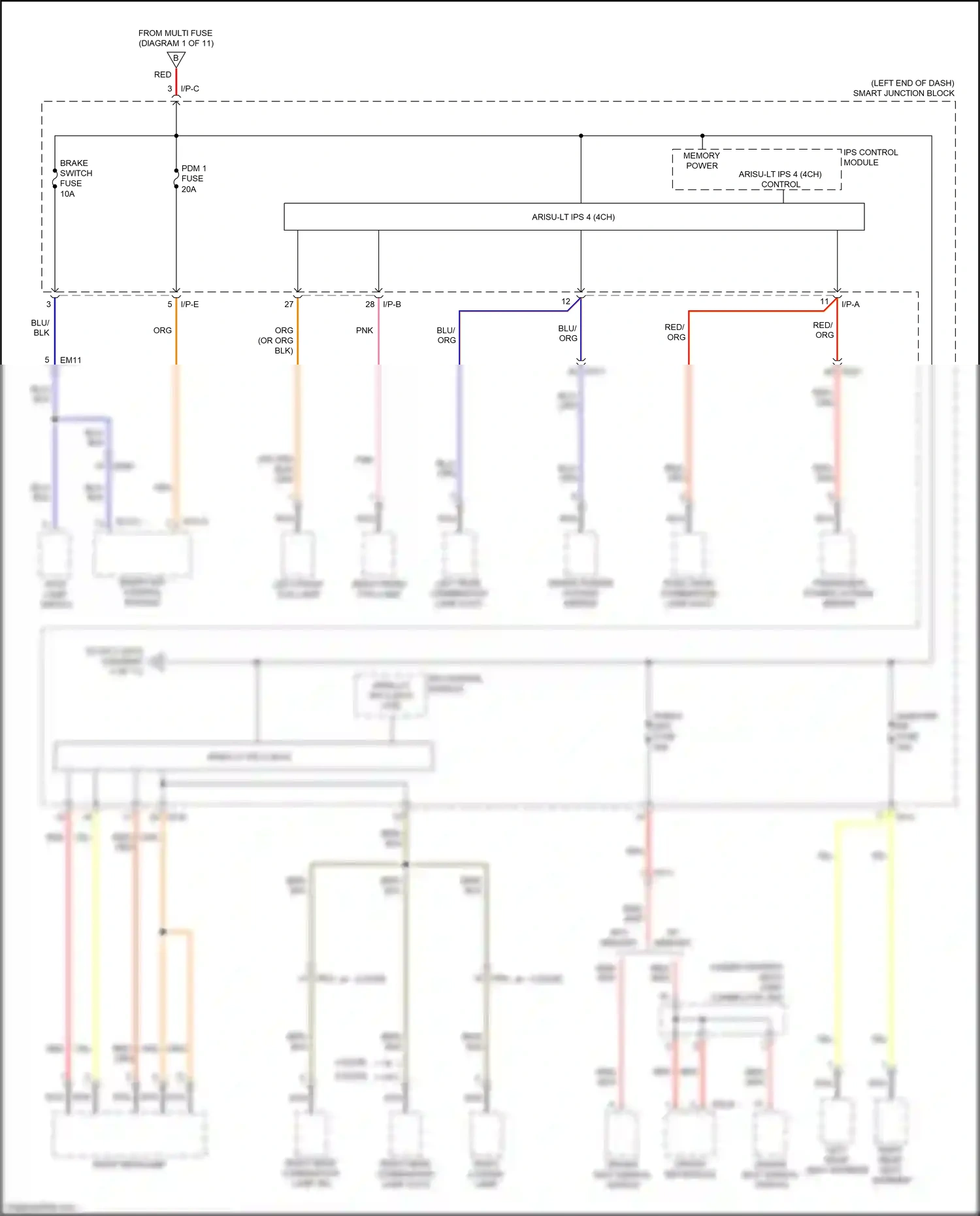 Wiring diagram blu for Kia K3 I facelift (2015-2018) (56 of 109)