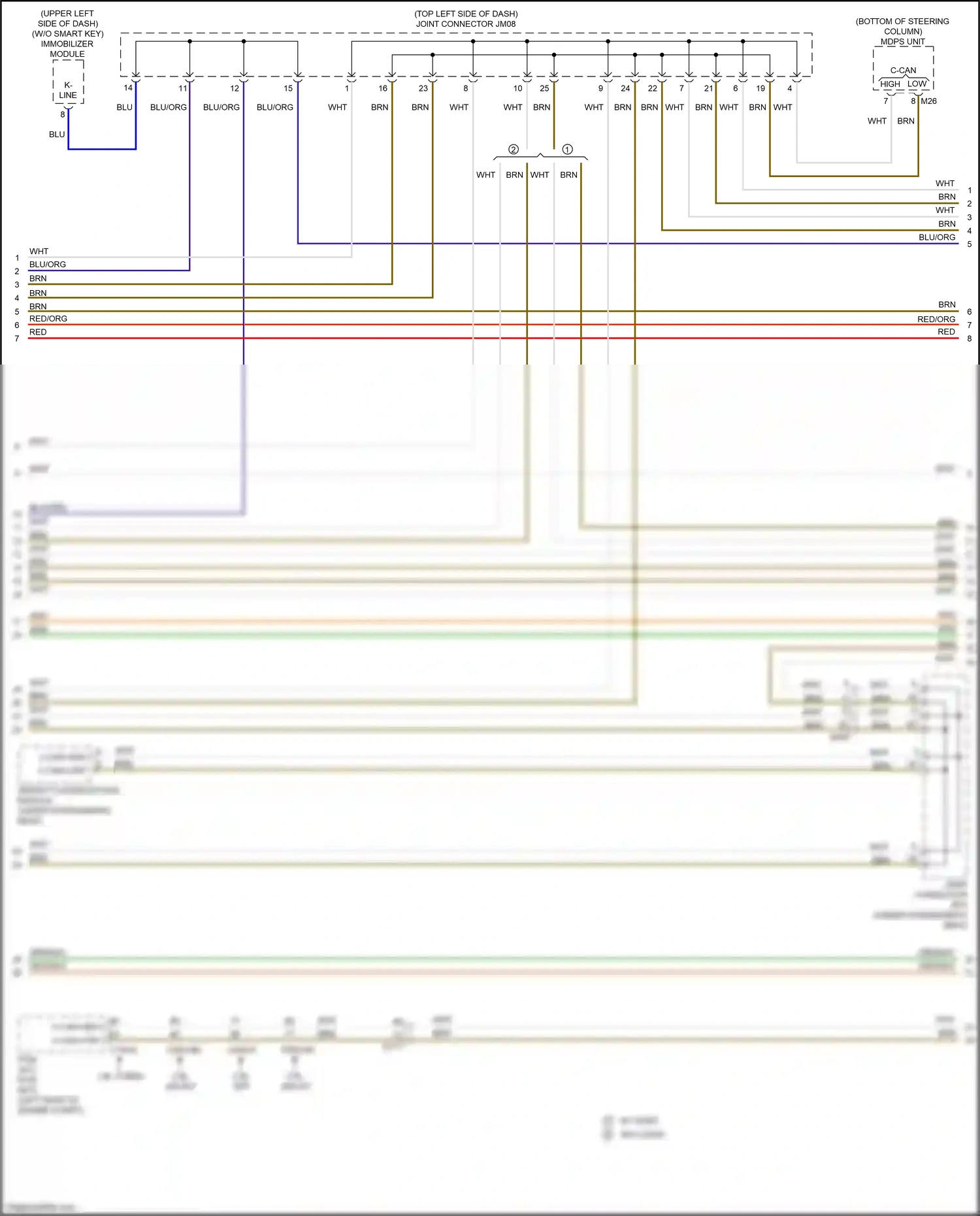 Wiring diagram blu for Kia K3 I facelift (2015-2018) (22 of 109)