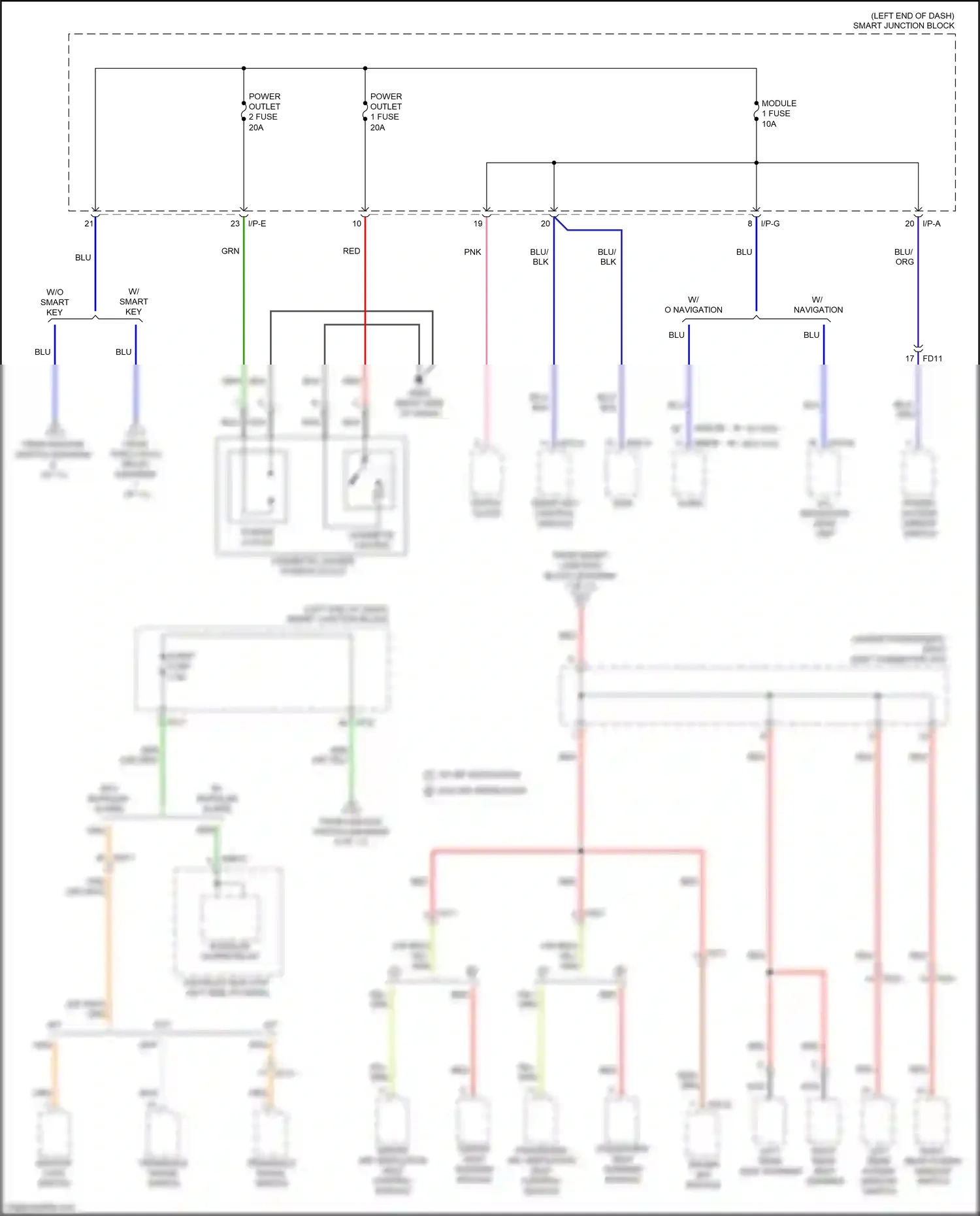 Wiring diagram blu for Kia K3 I facelift (2015-2018) (60 of 109)