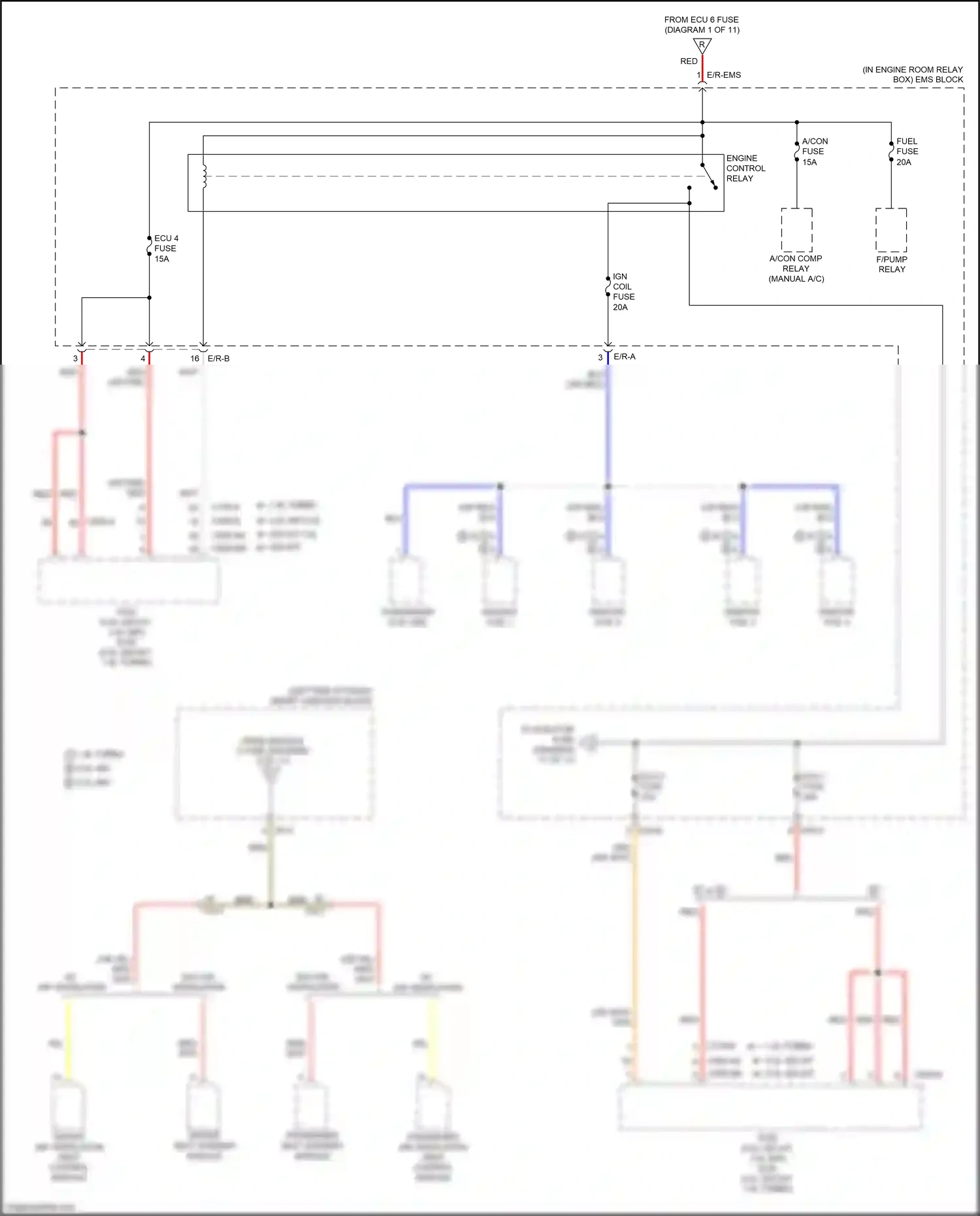 Wiring diagram blu for Kia K3 I facelift (2015-2018) (48 of 109)