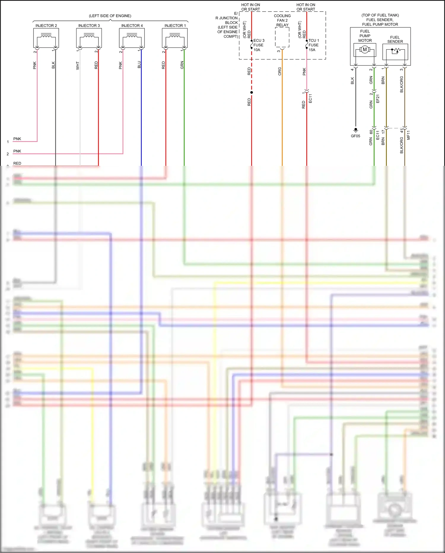 Wiring diagram blu for Kia K3 I facelift (2015-2018) (104 of 109)