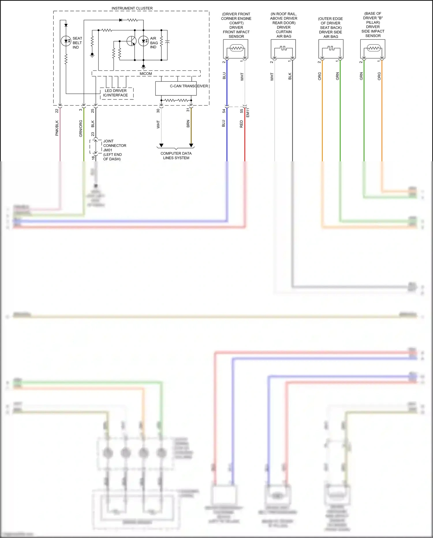 Wiring diagram blu for Kia K3 I facelift (2015-2018) (101 of 109)