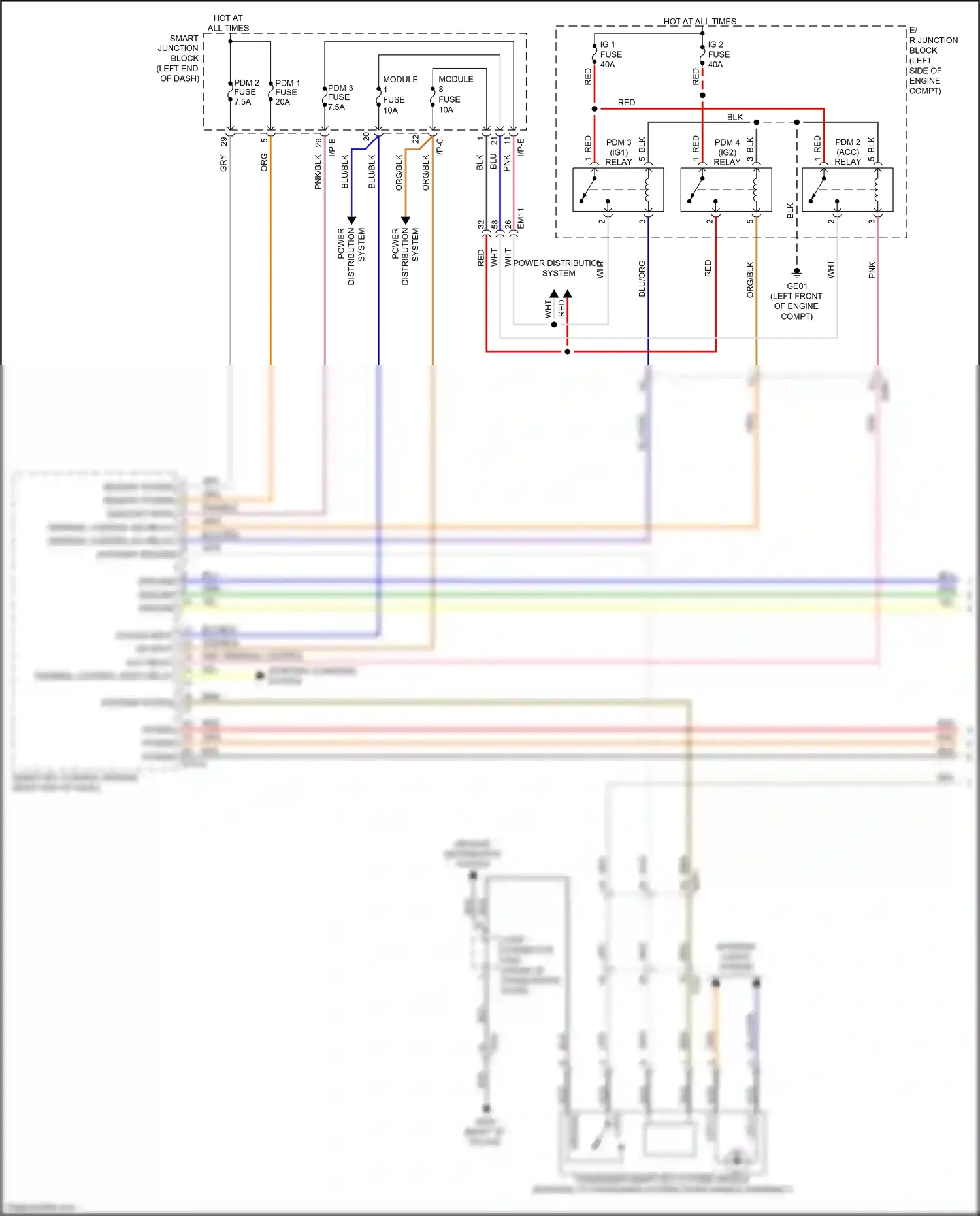 Wiring diagram blu for Kia K3 I facelift (2015-2018) (79 of 109)