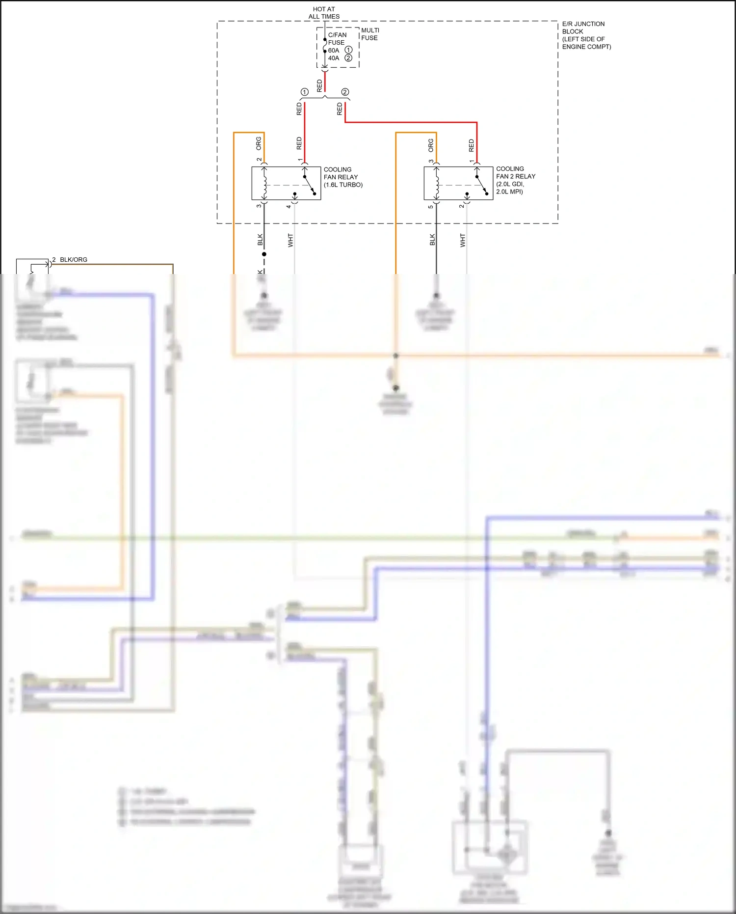 Wiring diagram blu for Kia K3 I facelift (2015-2018) (103 of 109)