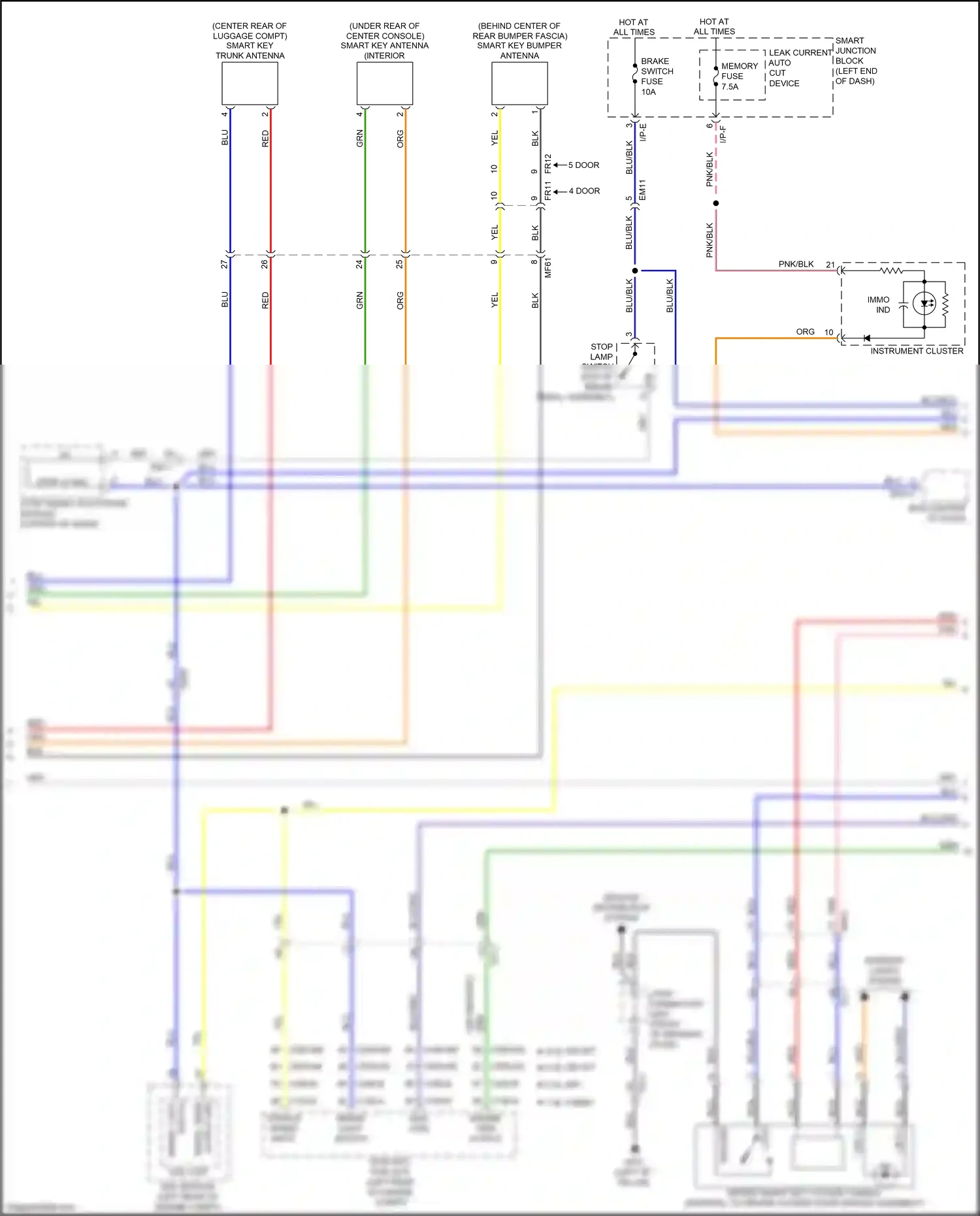 Wiring diagram blu for Kia K3 I facelift (2015-2018) (66 of 109)