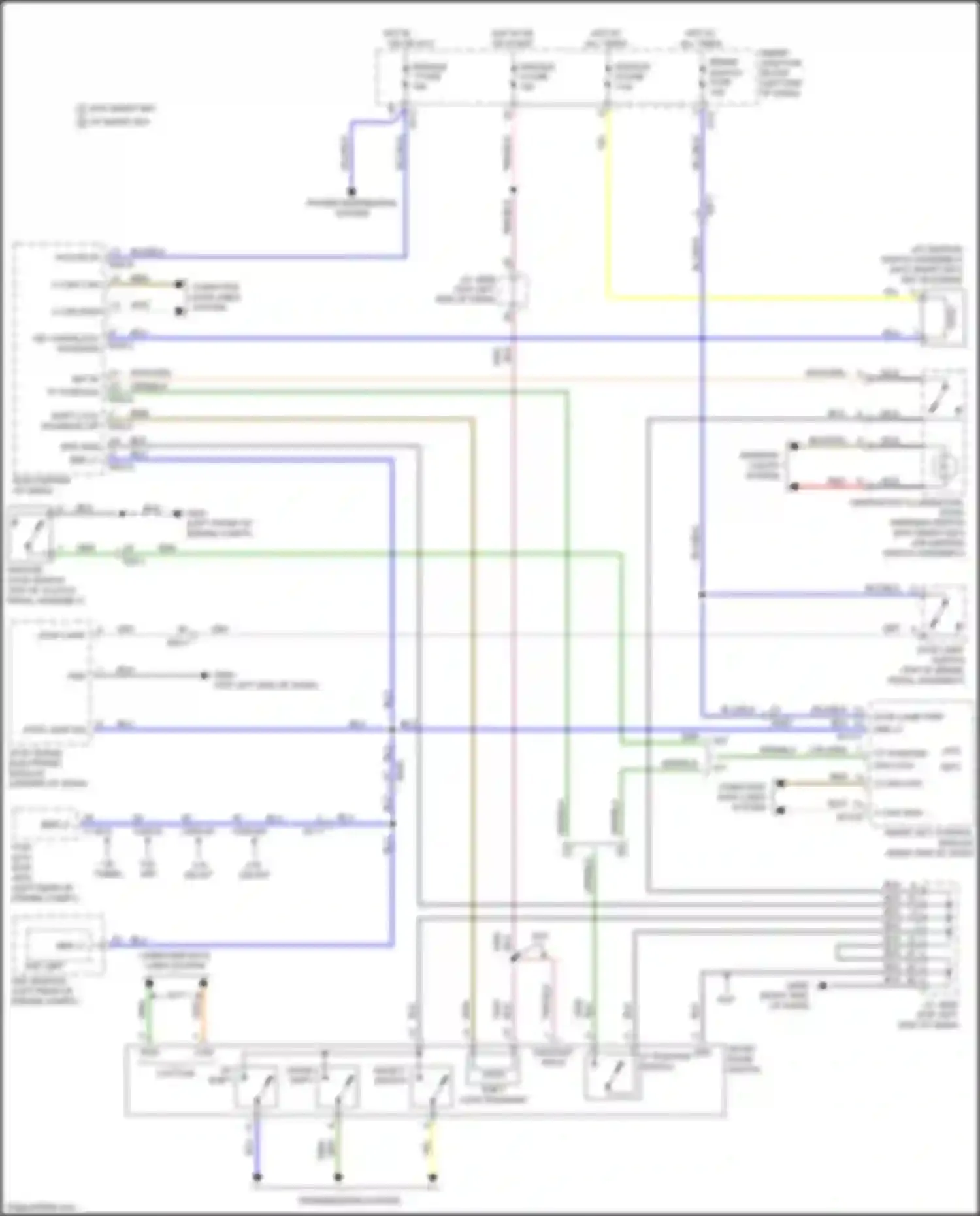Wiring diagram brk lt sw for Kia K3 I facelift (2015-2018) (2 of 2)