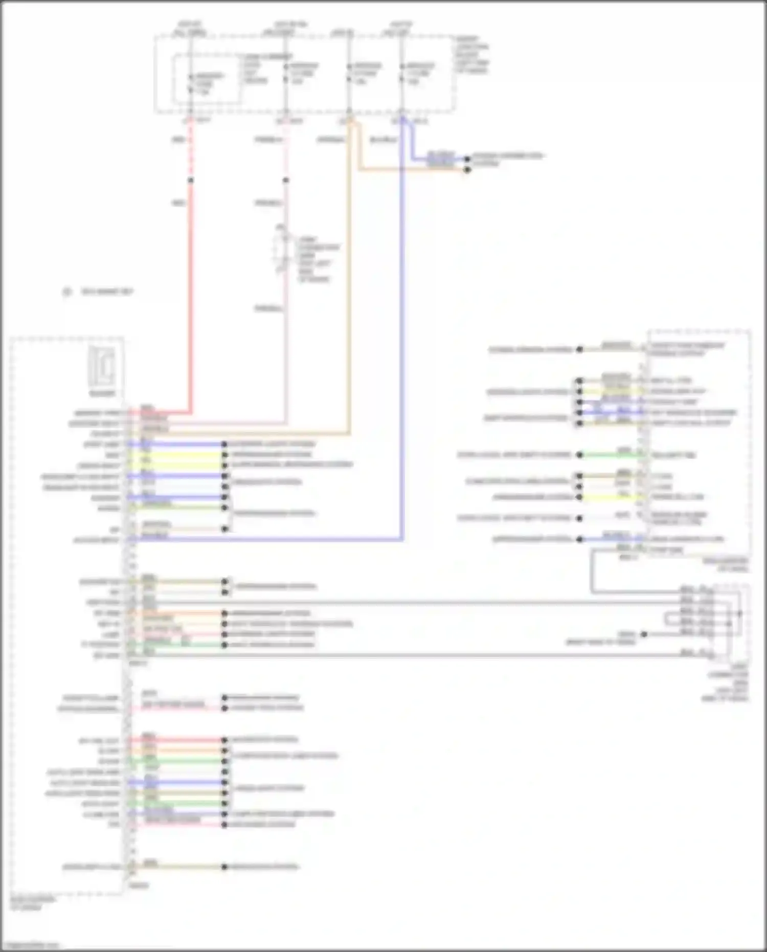 Wiring diagram computer data lines system for Kia K3 I facelift (2015-2018) (11 of 65)