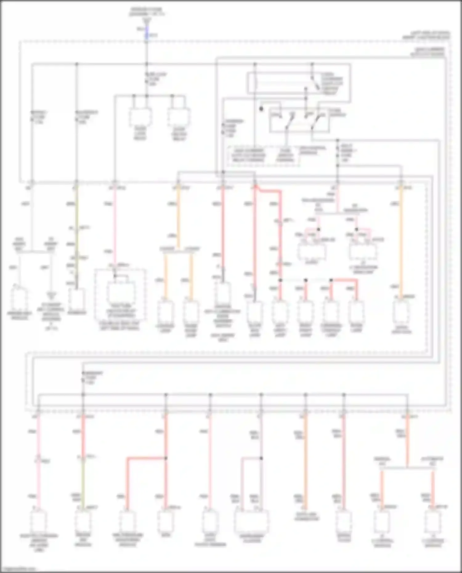 Wiring diagram digital clock for Kia K3 I facelift (2015-2018) (7 of 9)