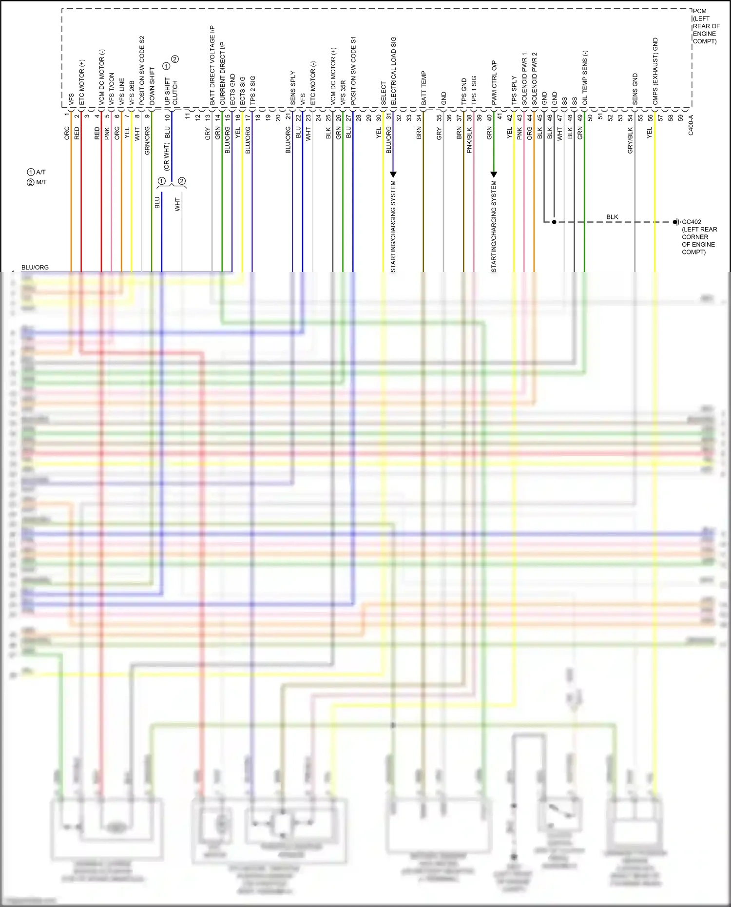 Kia K3 I facelift (2015-2018) down shift wiring diagram  (9 of 9)