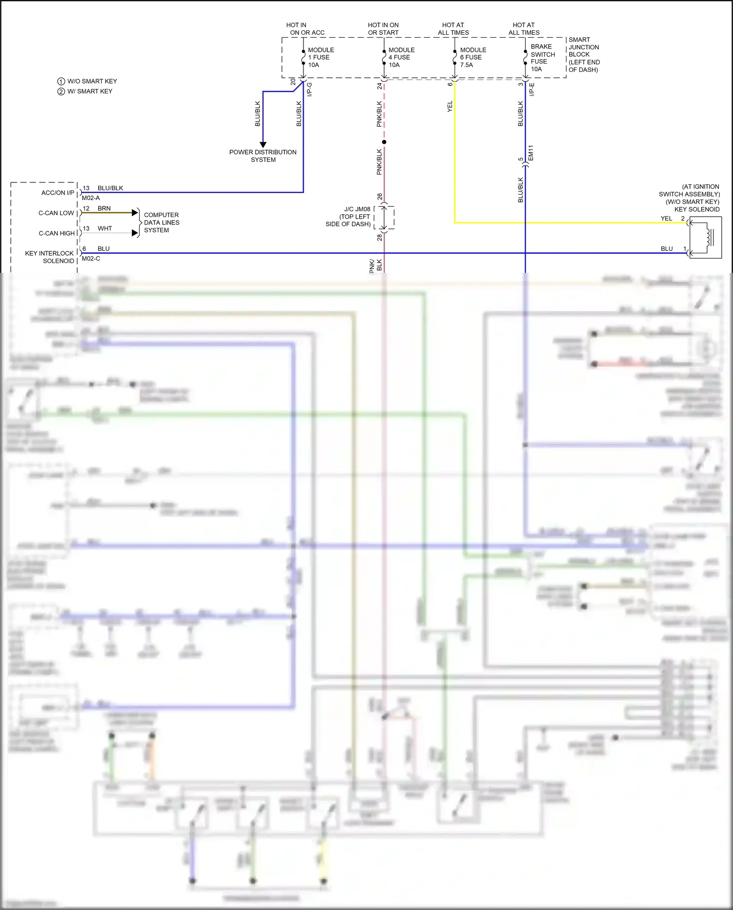 Kia K3 I facelift (2015-2018) down shift wiring diagram  (5 of 9)